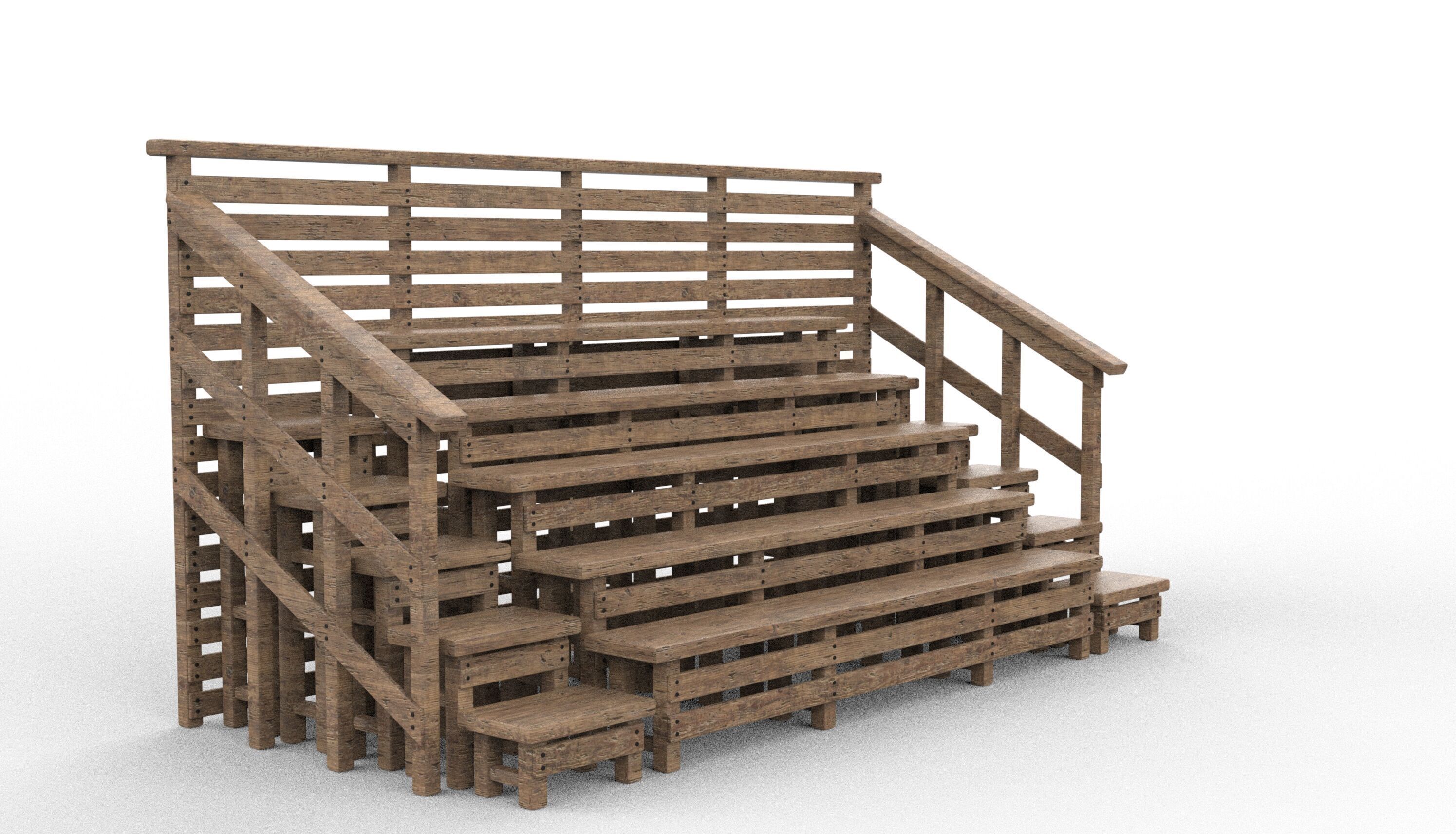Native Wooden 3D model_6