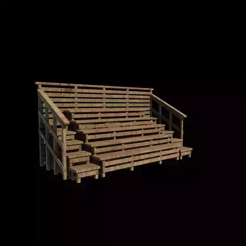 Native Wooden 3D model Native Wooden 3D model