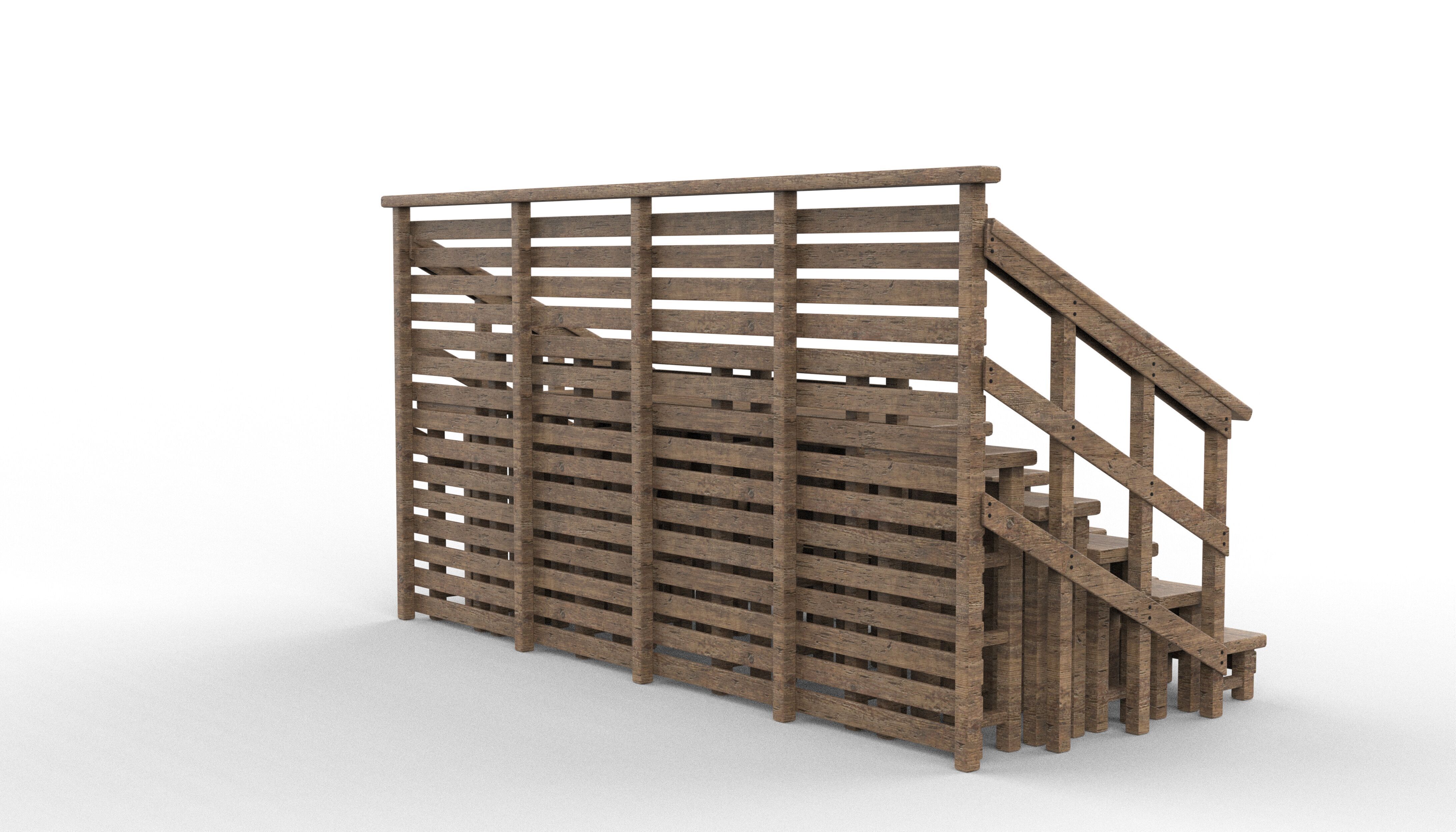 Native Wooden 3D model_12