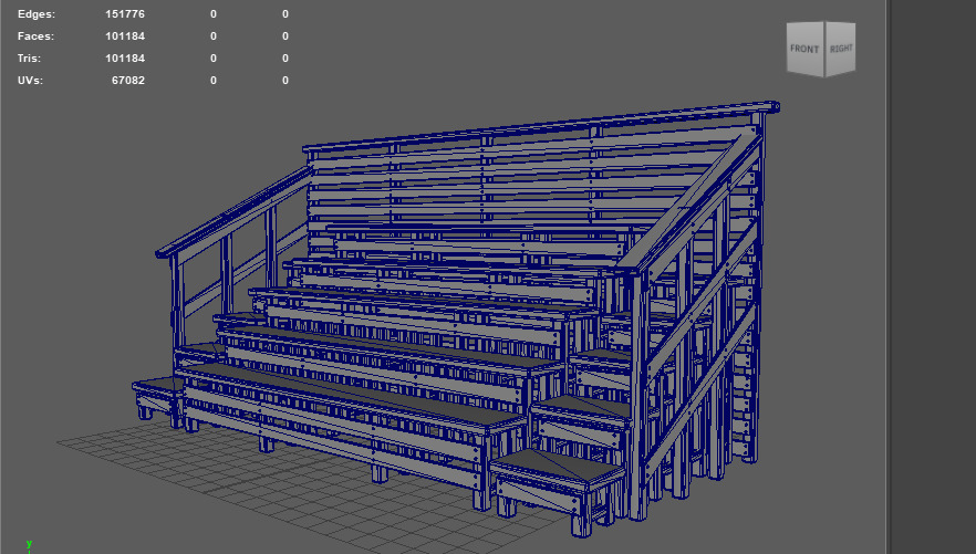 Native Wooden 3D model_16