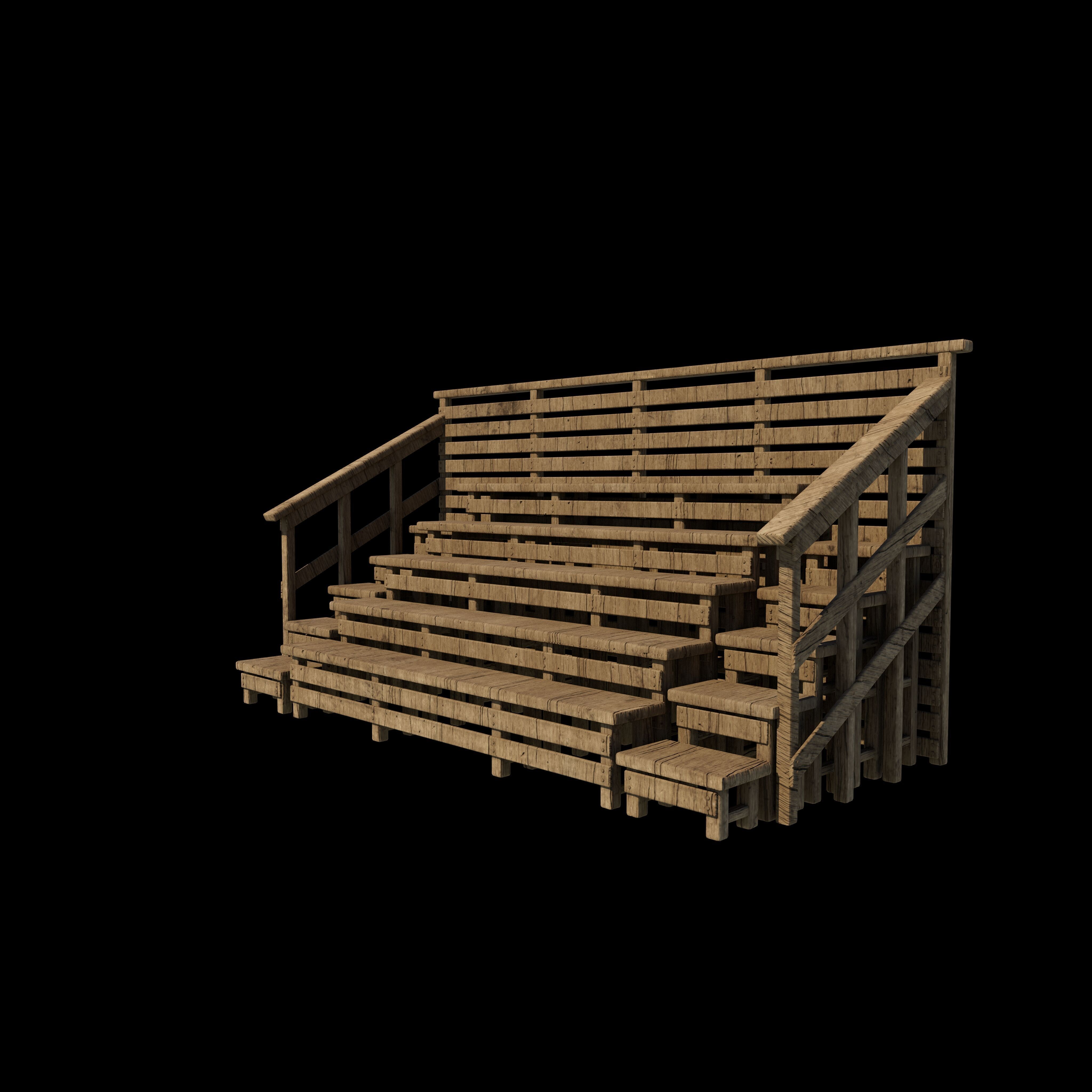Native Wooden 3D model_3