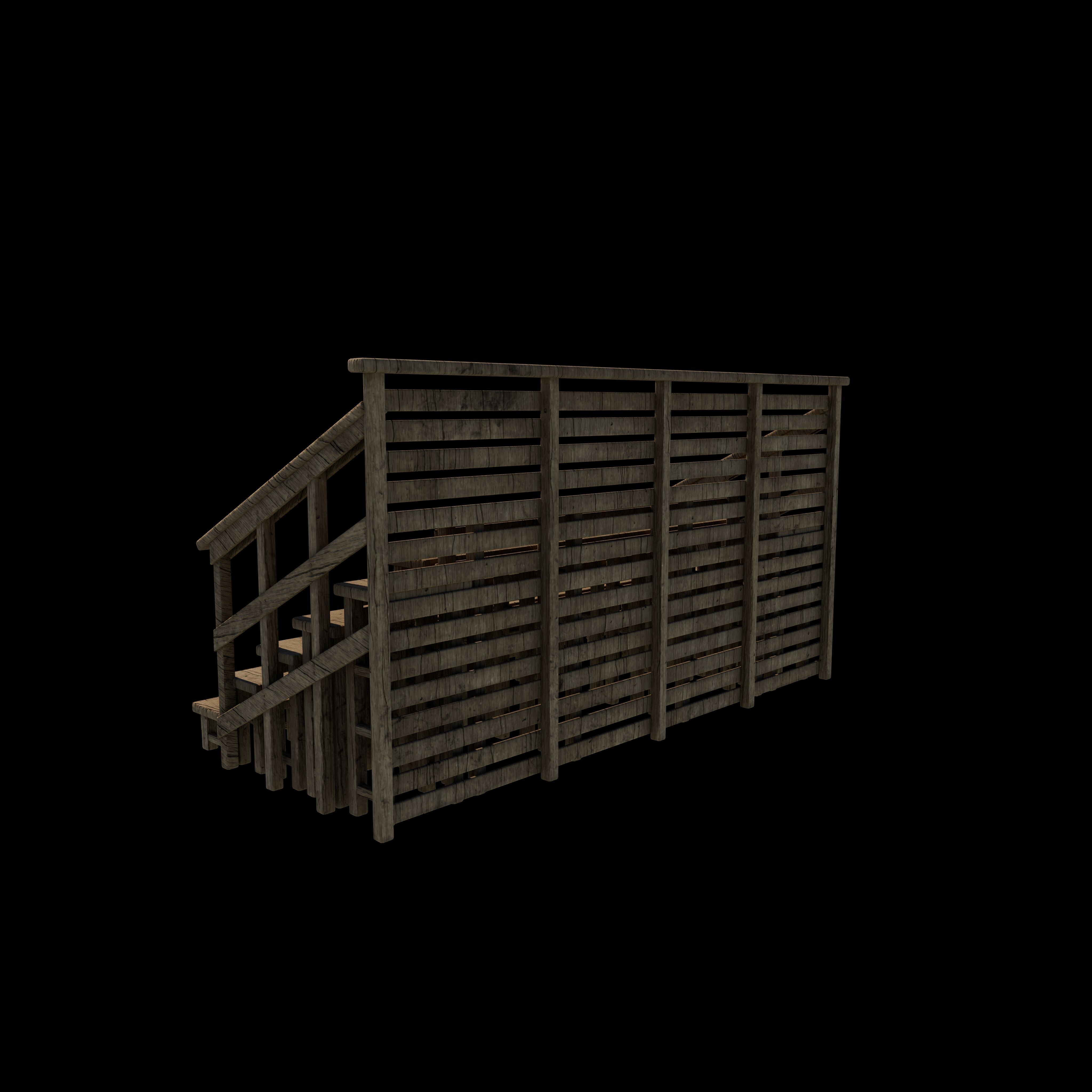 Native Wooden 3D model_8