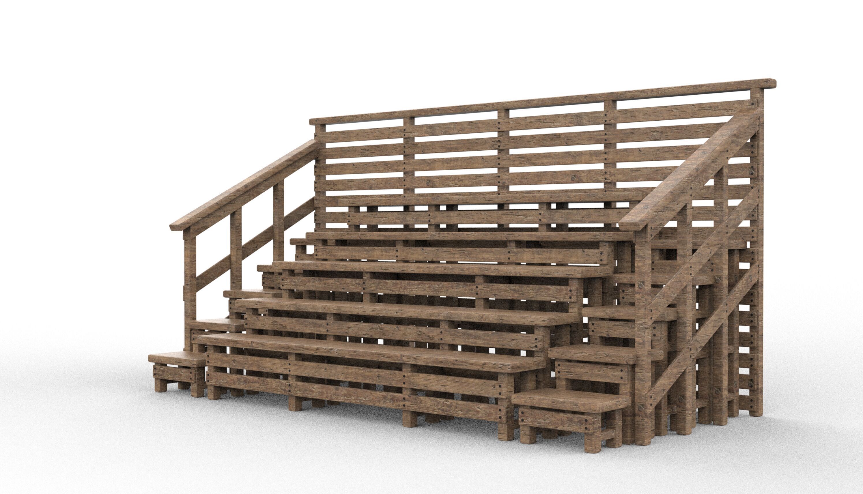 Native Wooden 3D model_5