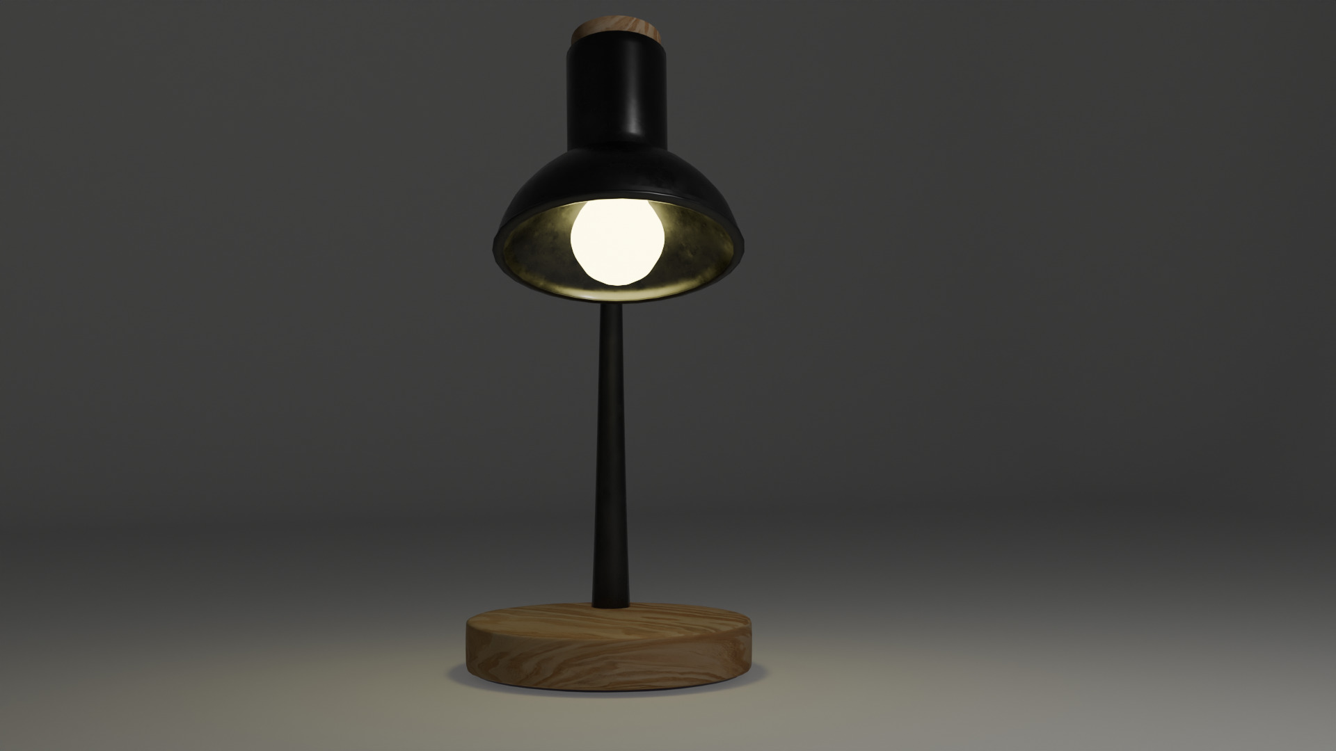 LowPoly Study Light PBR Textures Game VR AR Ready Low-poly 3D model_10