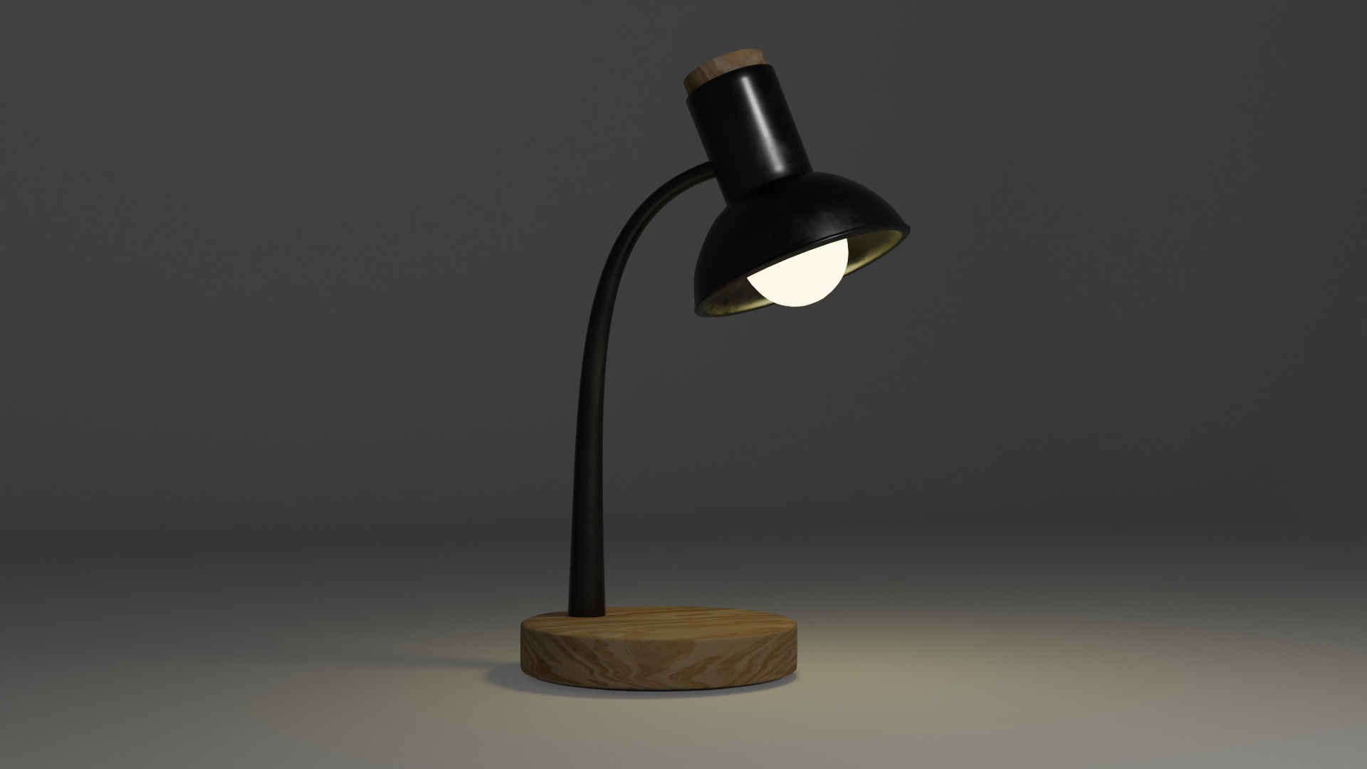 LowPoly Study Light PBR Textures Game VR AR Ready Low-poly 3D model_6