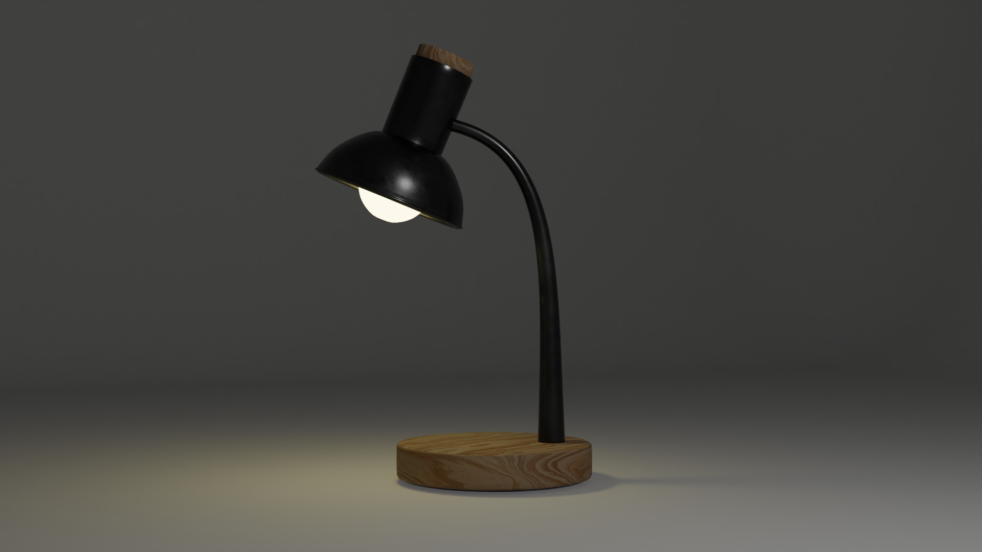LowPoly Study Light PBR Textures Game VR AR Ready Low-poly 3D model_7