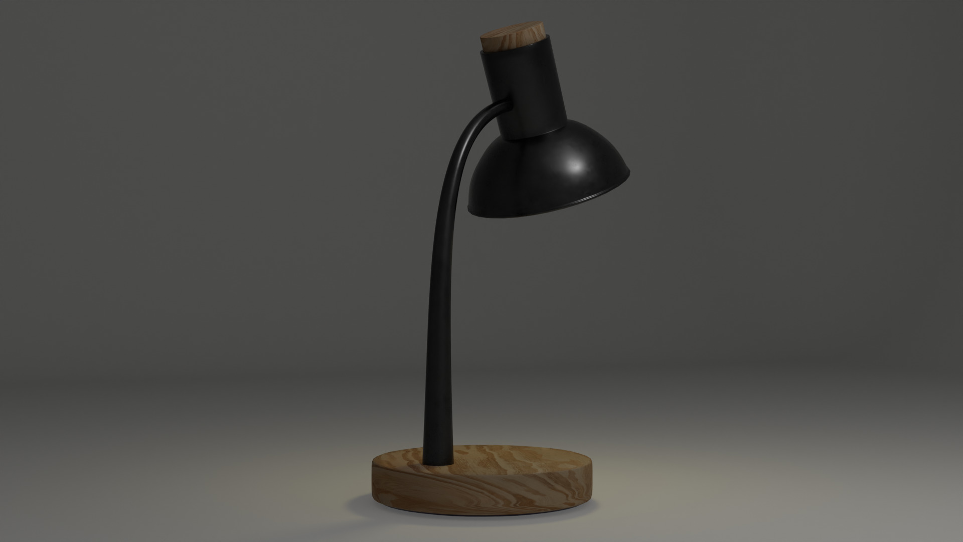LowPoly Study Light PBR Textures Game VR AR Ready Low-poly 3D model_11