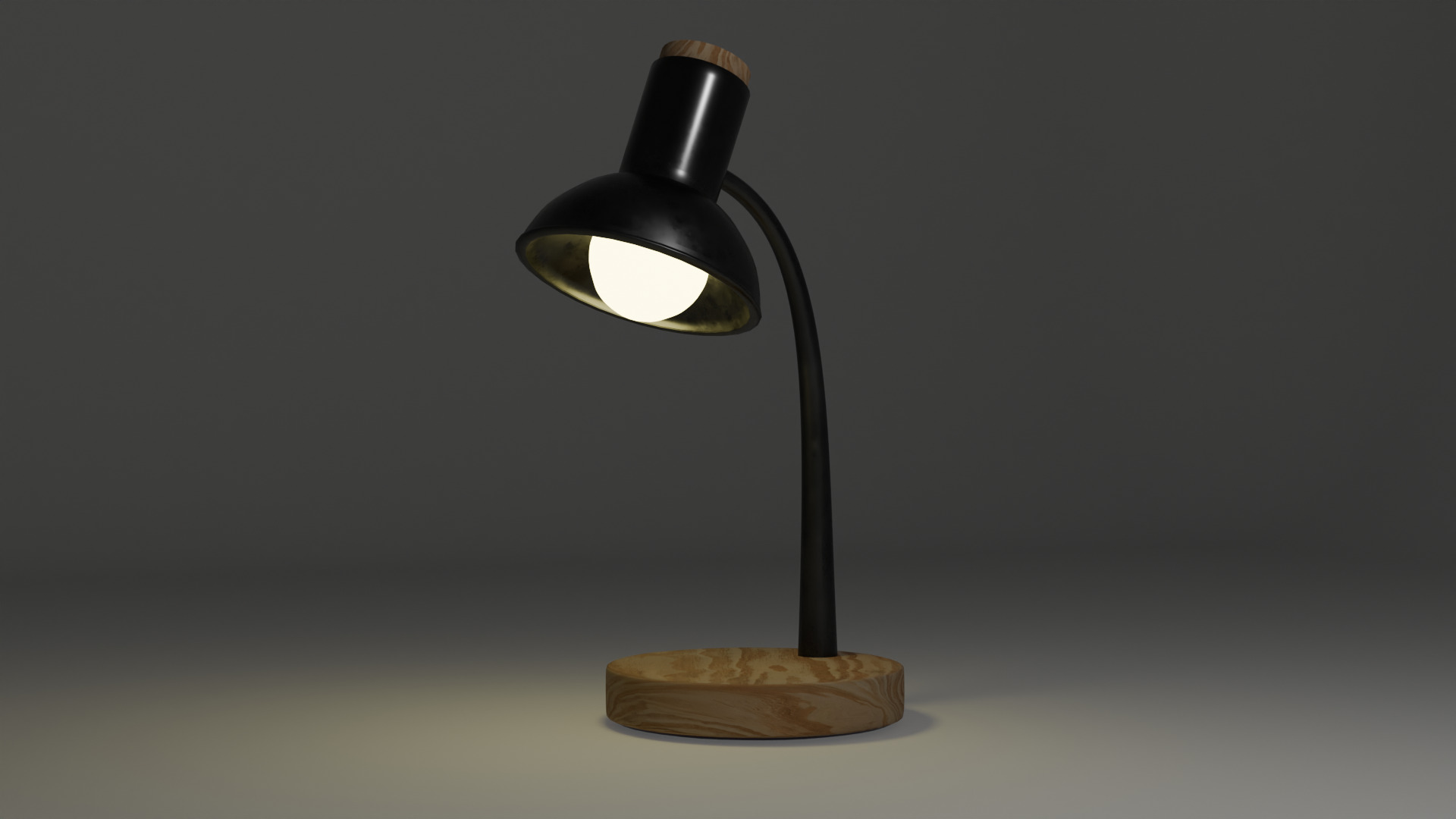 LowPoly Study Light PBR Textures Game VR AR Ready Low-poly 3D model_8