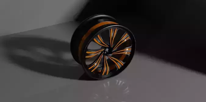 SPORTS CAR RIM - LOW POLY