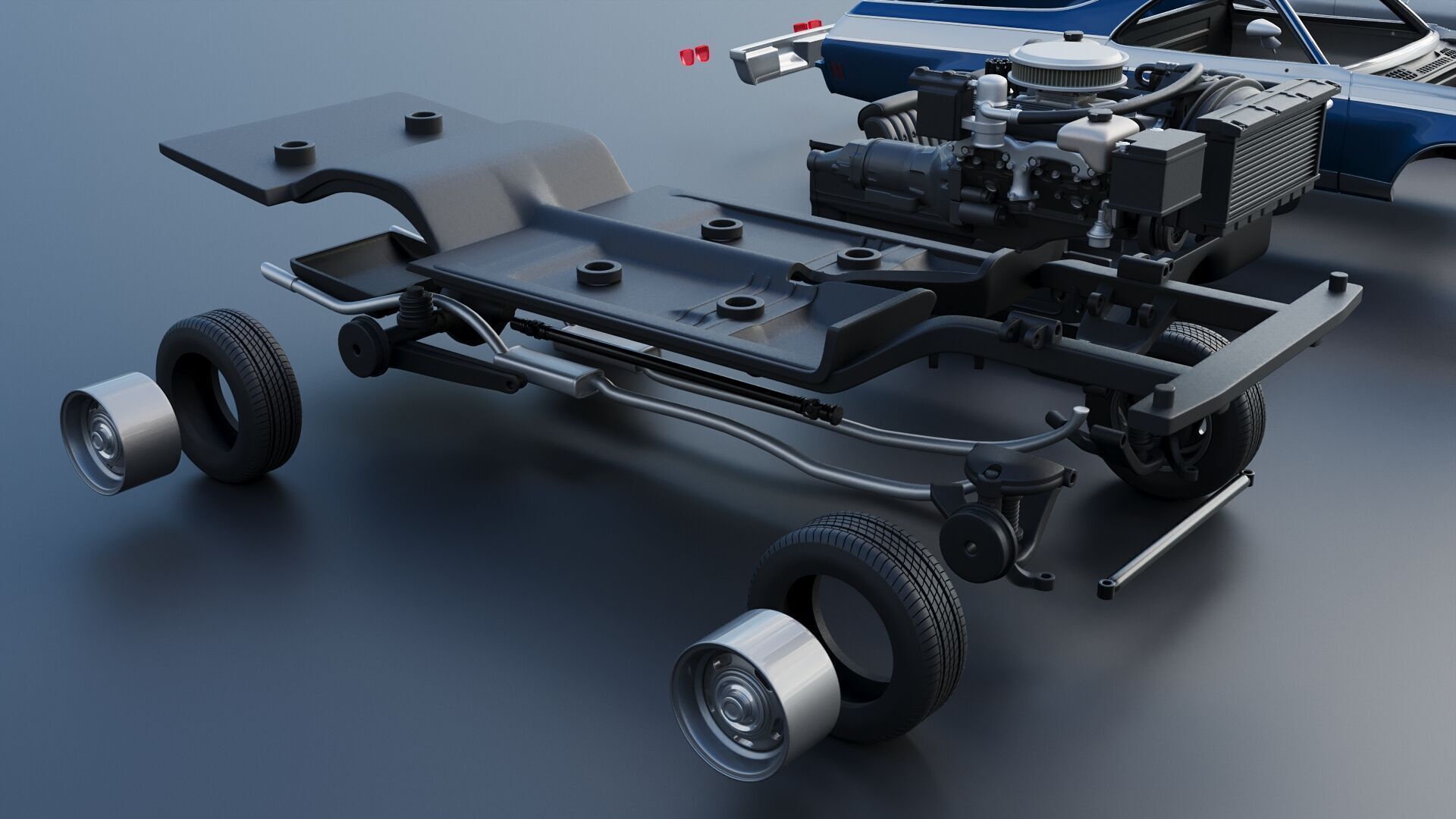 Chevrolet El Camino 1974 3D print model_33