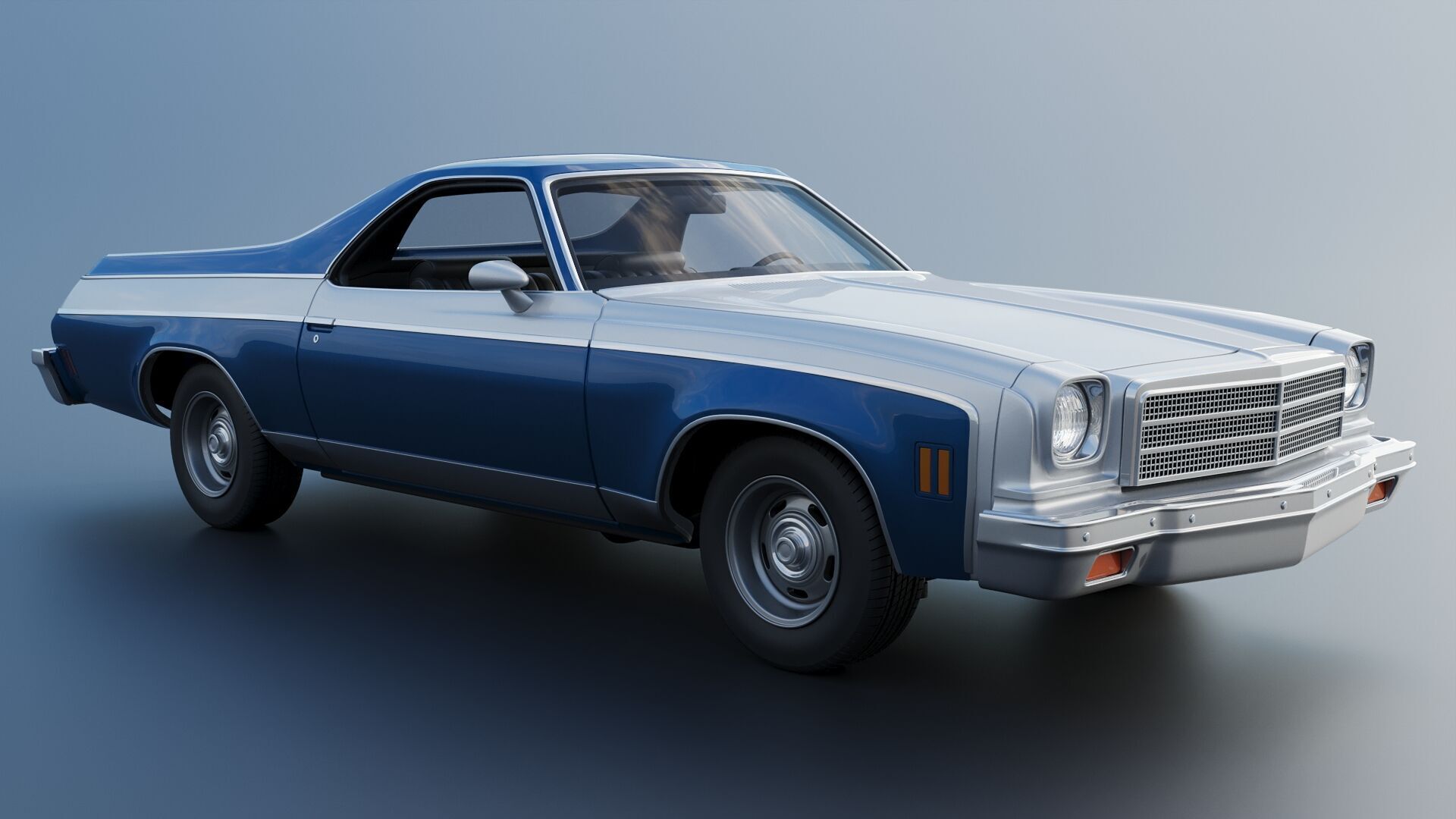 Chevrolet El Camino 1974 3D print model_11