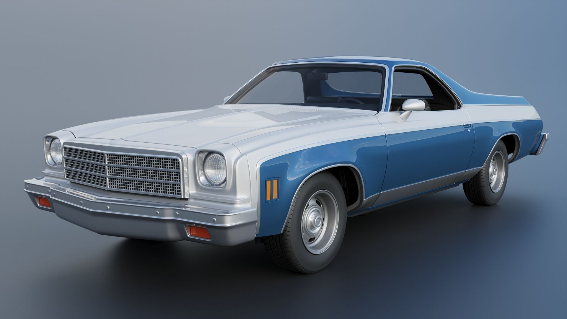 Chevrolet El Camino 1974 3D print model_3