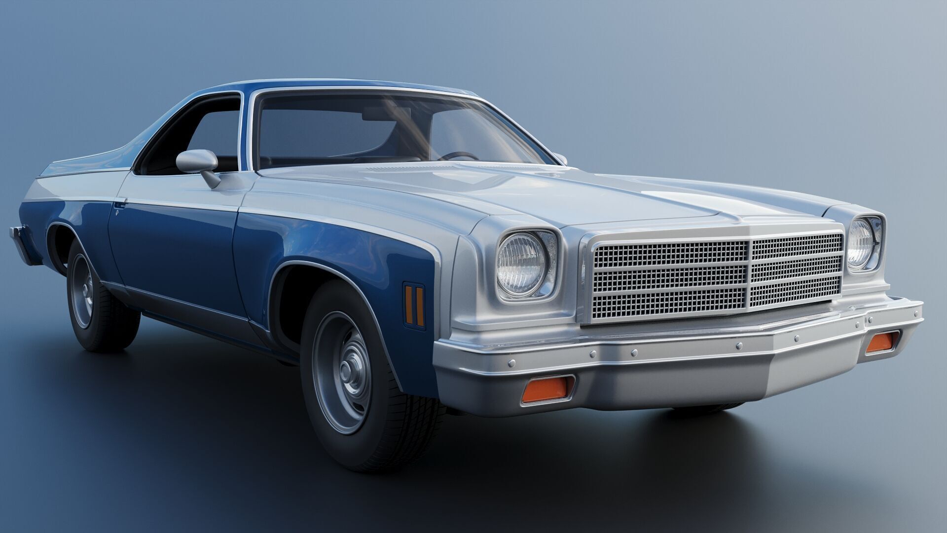 Chevrolet El Camino 1974 3D print model_12