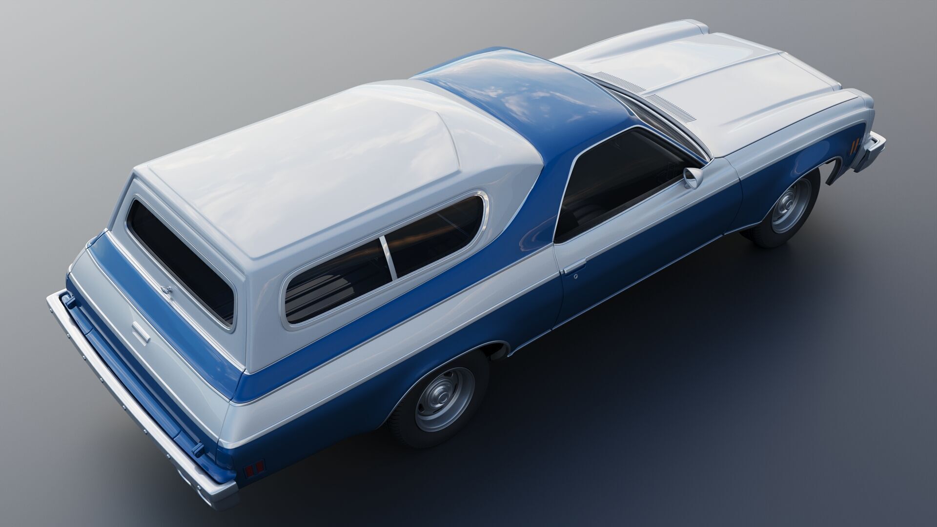Chevrolet El Camino 1974 3D print model_20