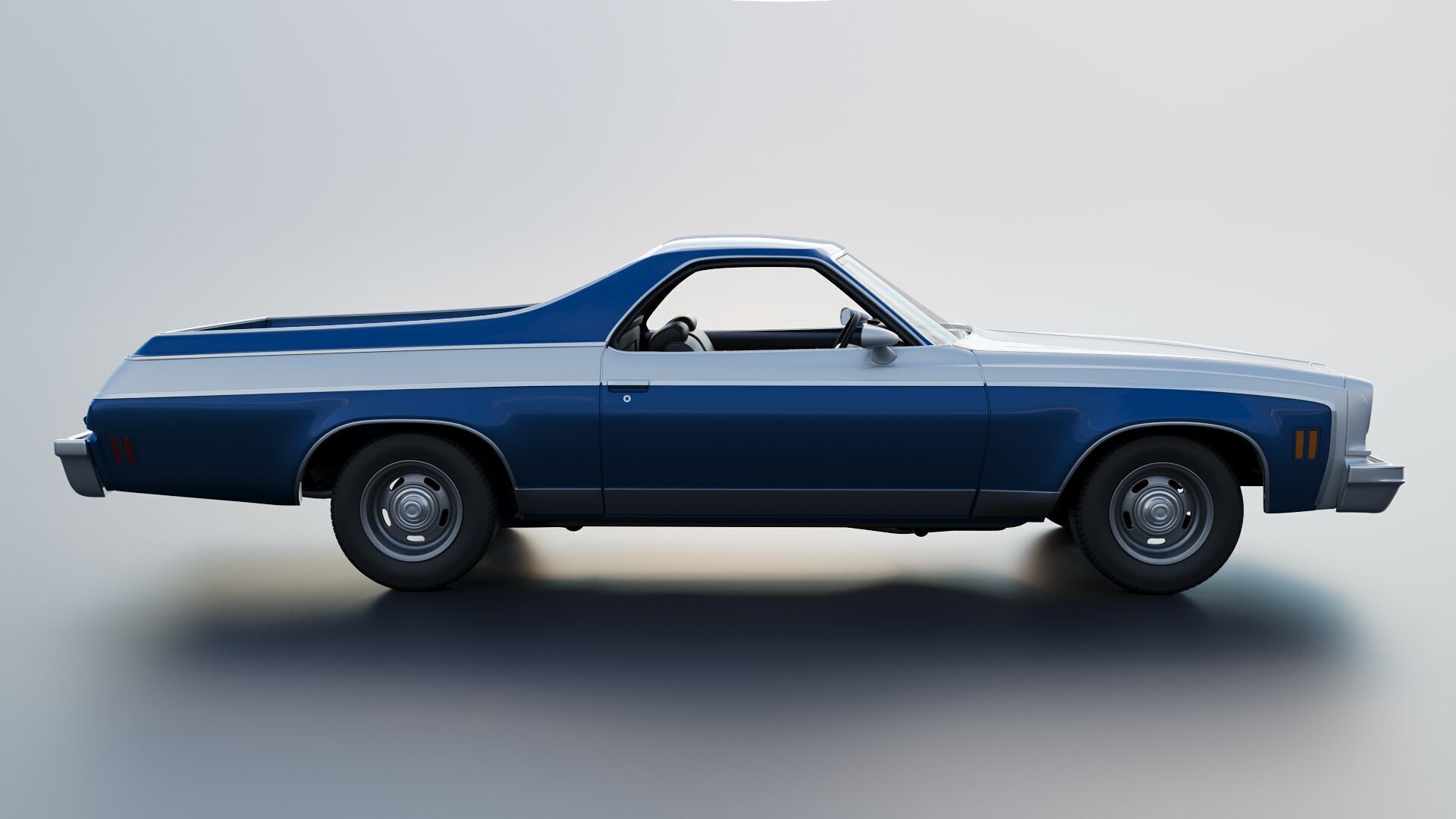 Chevrolet El Camino 1974 3D print model_10