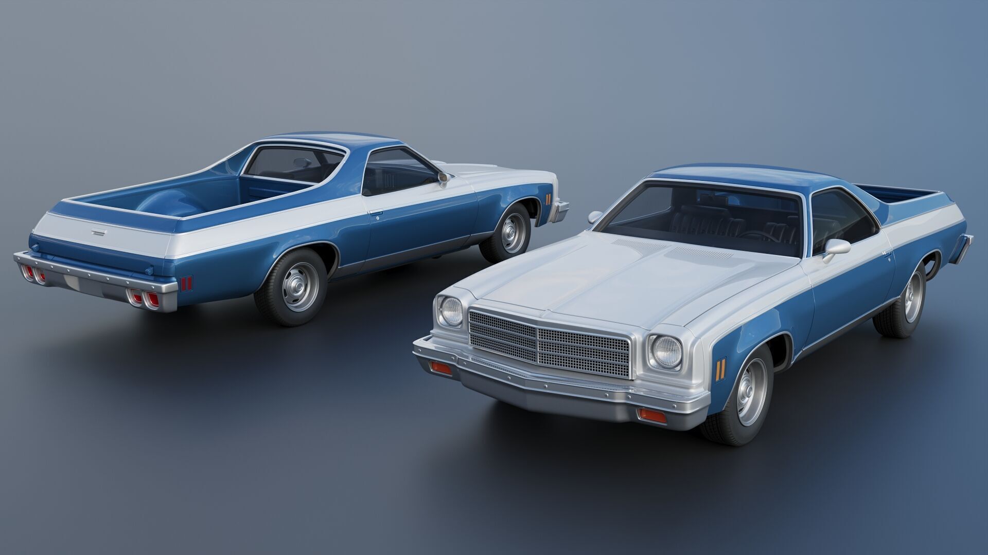 Chevrolet El Camino 1974 3D print model_2