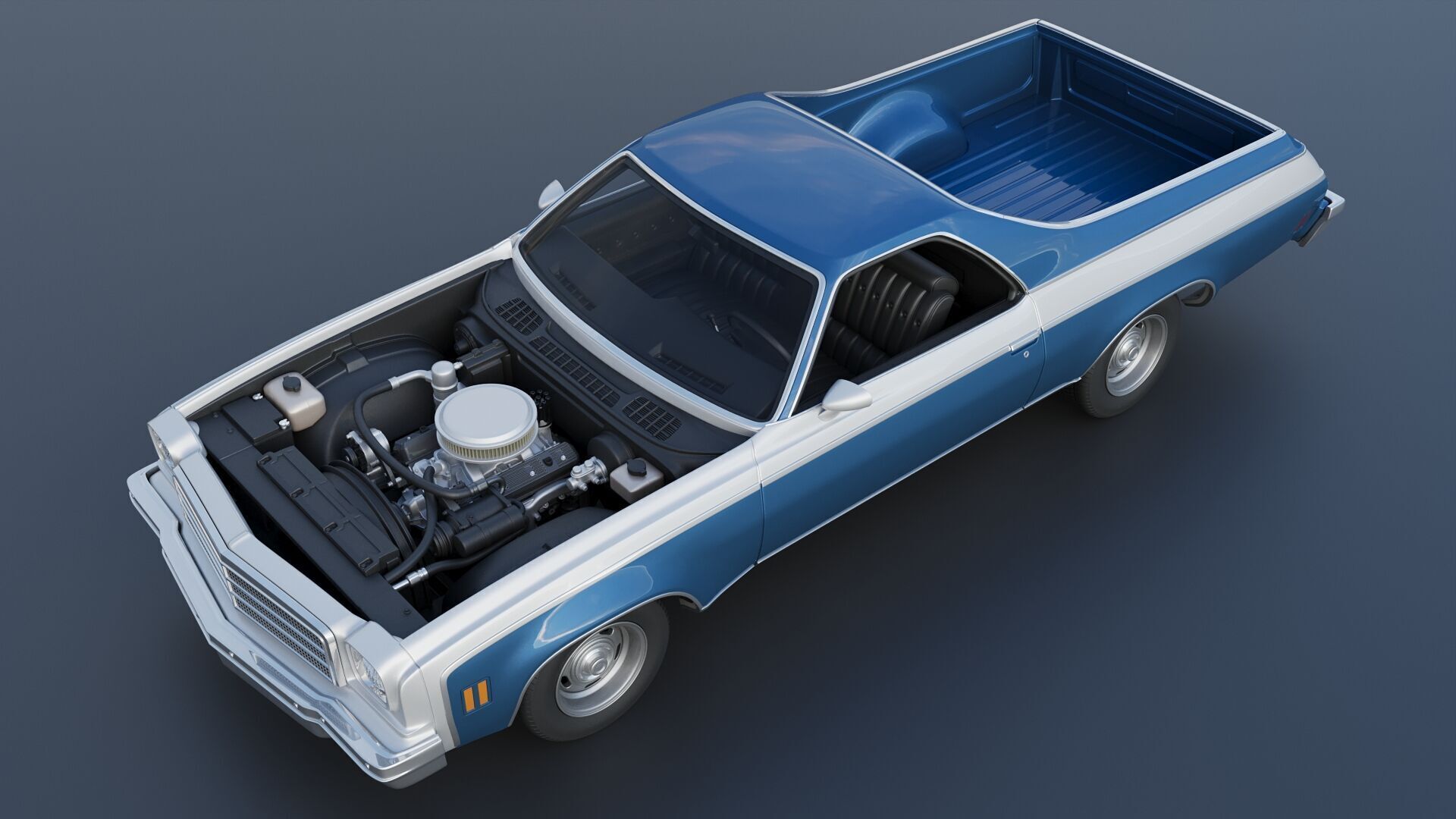 Chevrolet El Camino 1974 3D print model_16