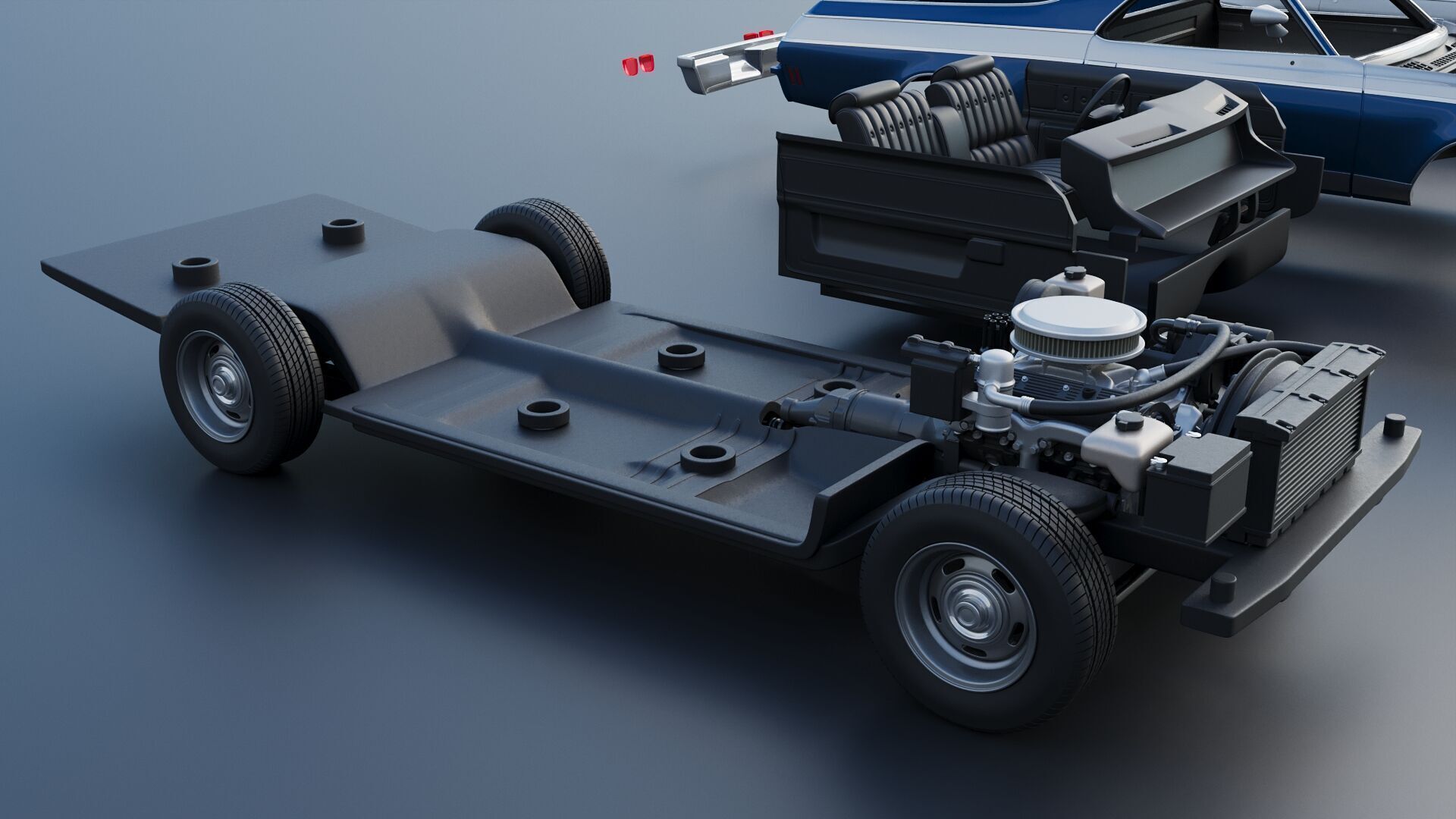 Chevrolet El Camino 1974 3D print model_32