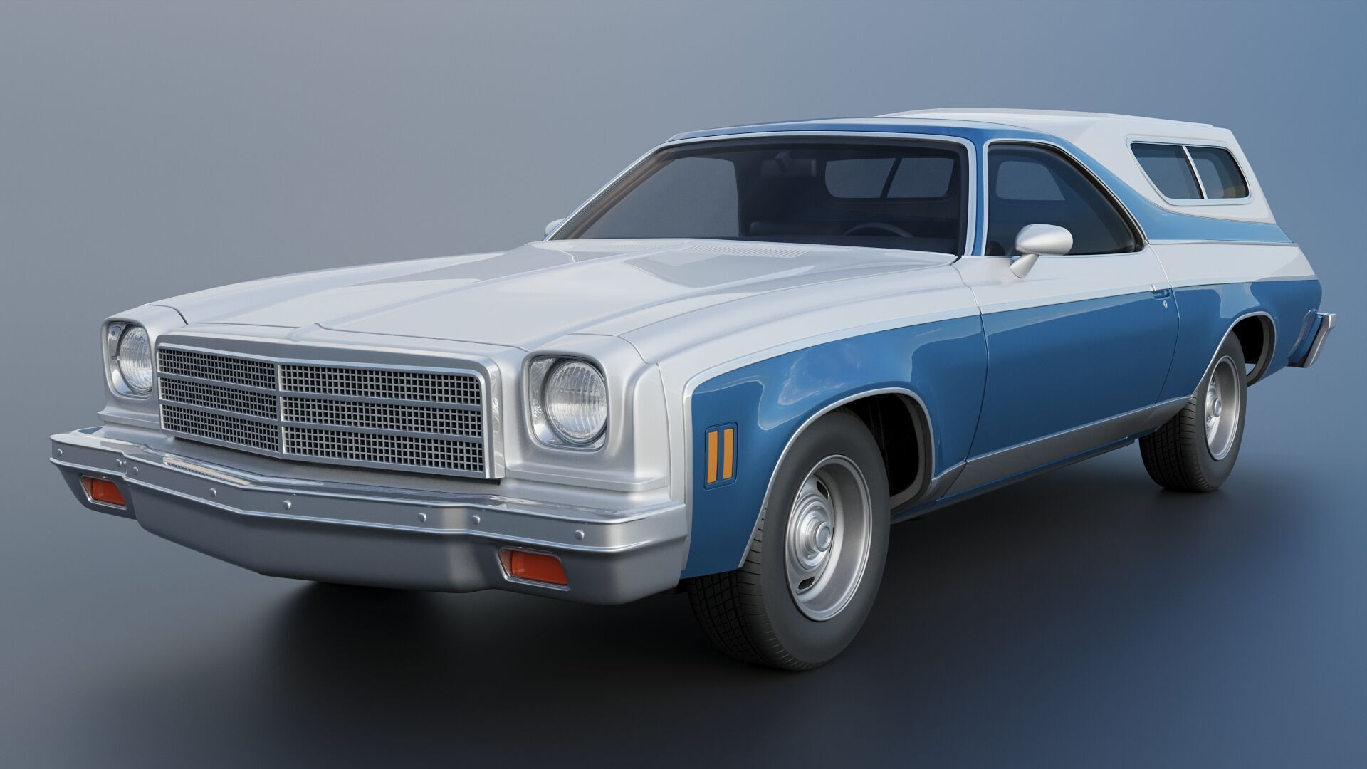 Chevrolet El Camino 1974 3D print model_4