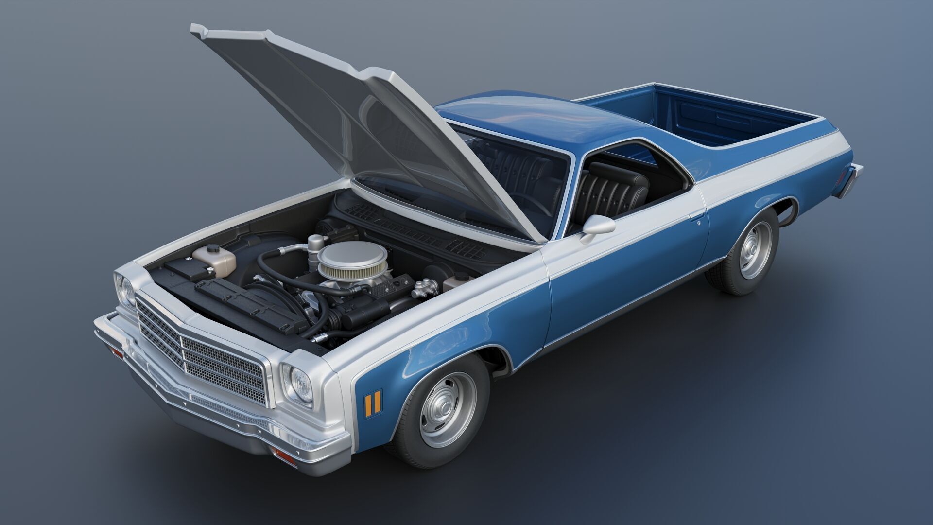 Chevrolet El Camino 1974 3D print model_15
