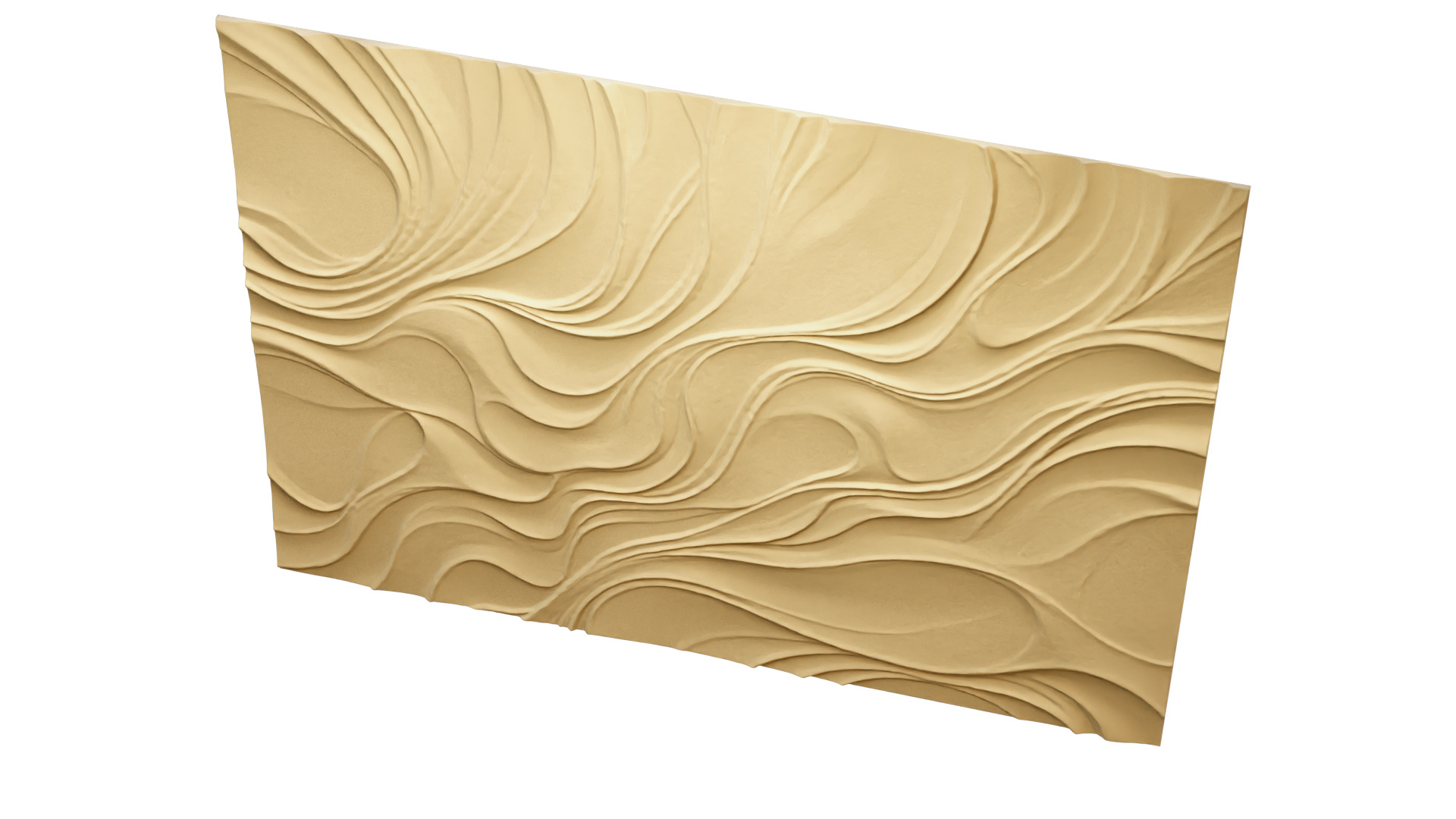 modern panel wall decor set relief stl mural CNC 185 3D model_8
