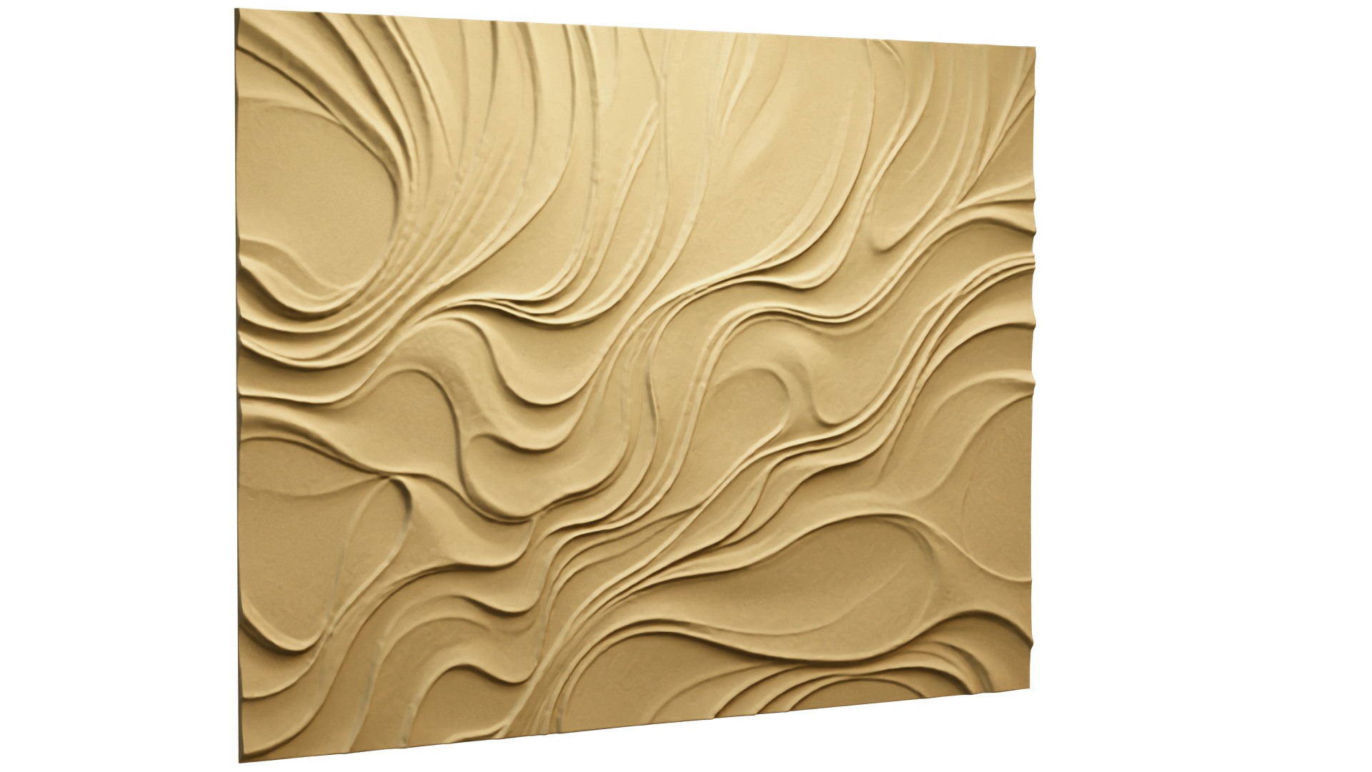 modern panel wall decor set relief stl mural CNC 185 3D model_6