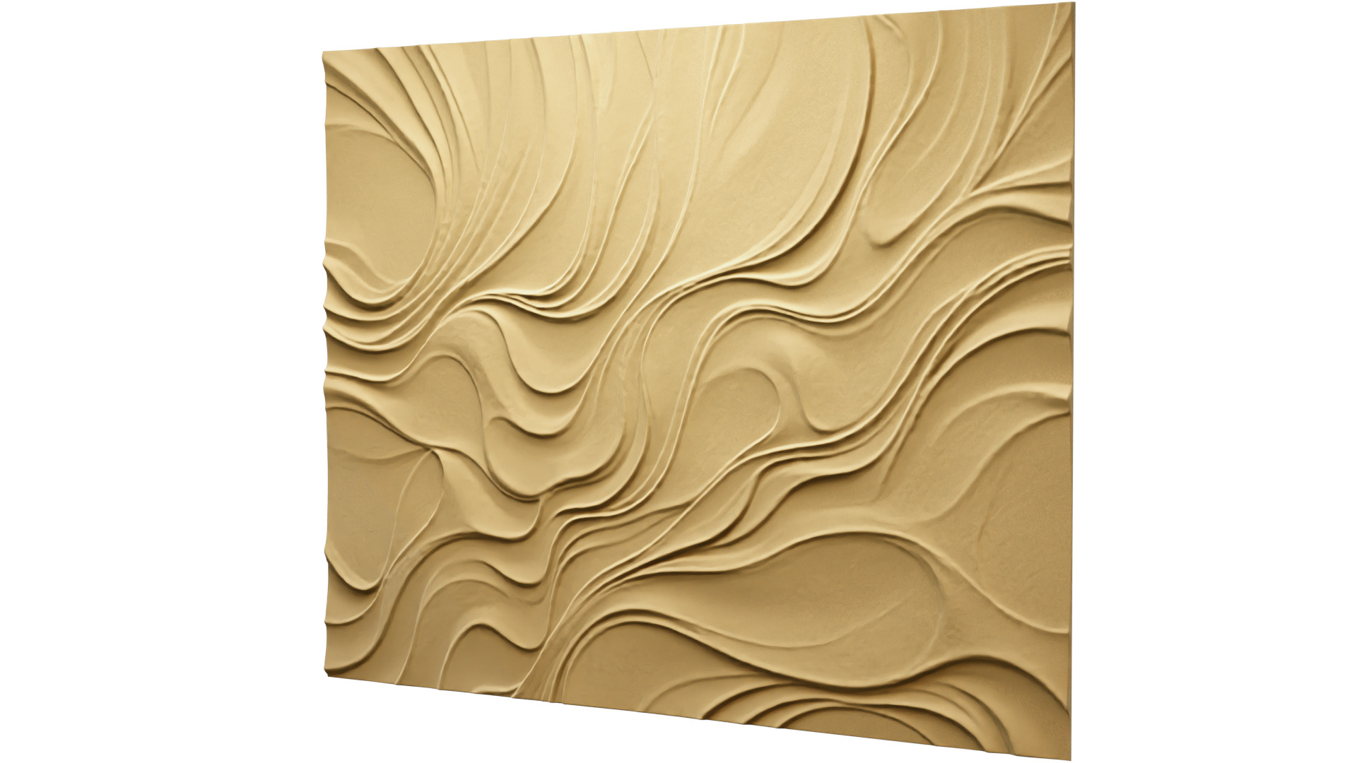modern panel wall decor set relief stl mural CNC 185 3D model_2