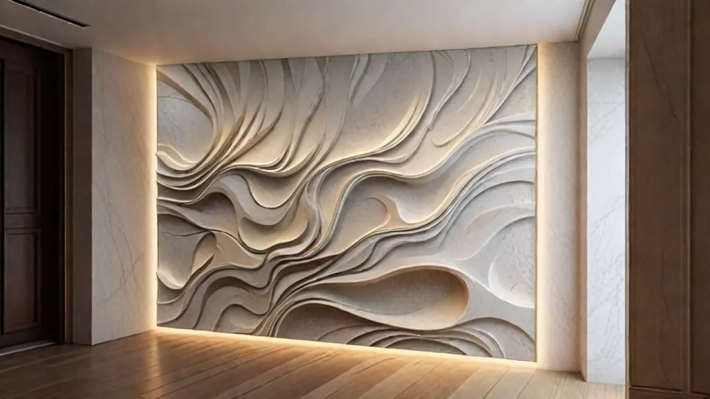 modern panel wall decor set relief stl mural CNC 185 3D model_0