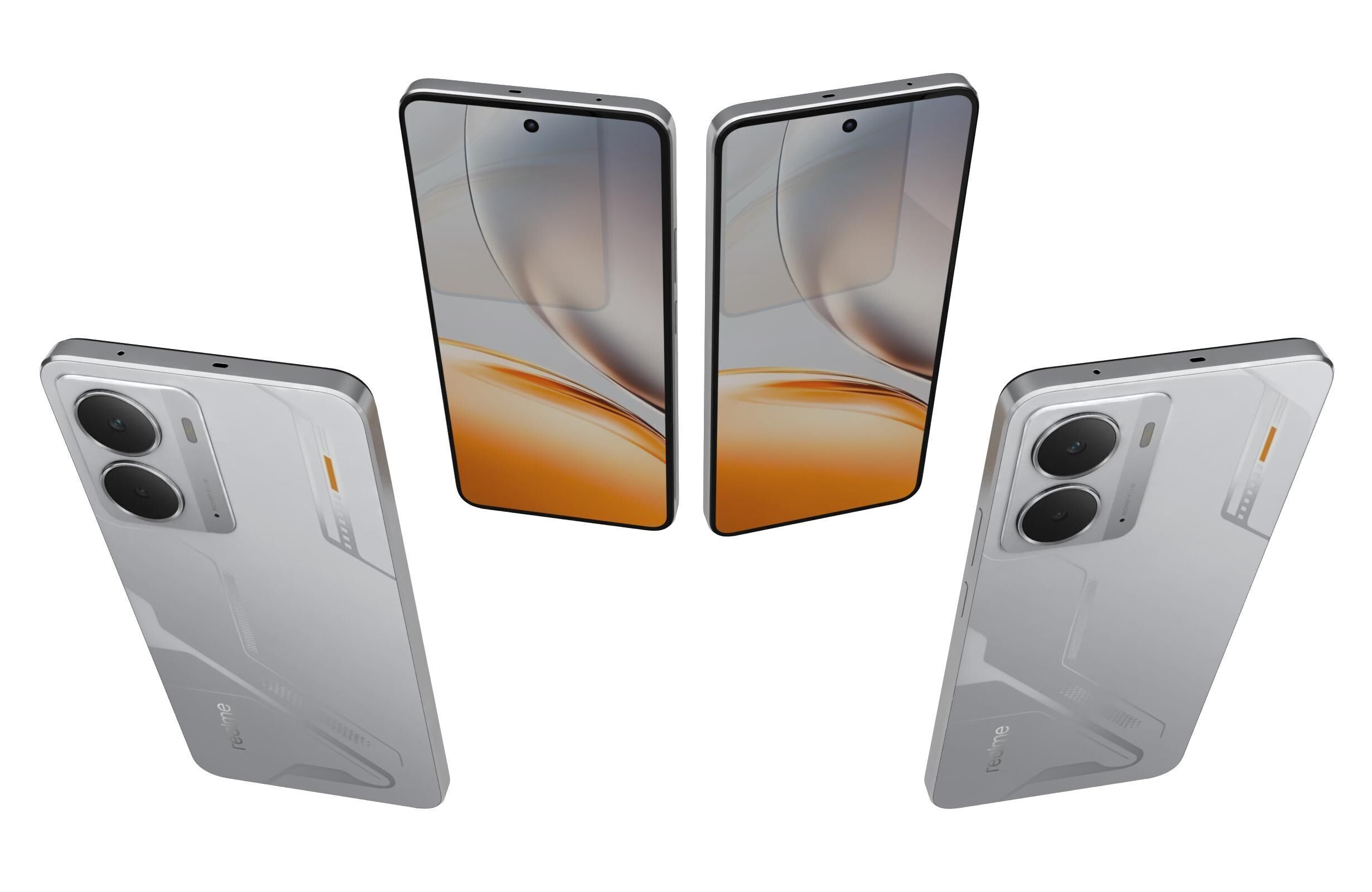 Realme Neo7x Titanium Gray Storm And Silver Wing Mecha 3D model_10