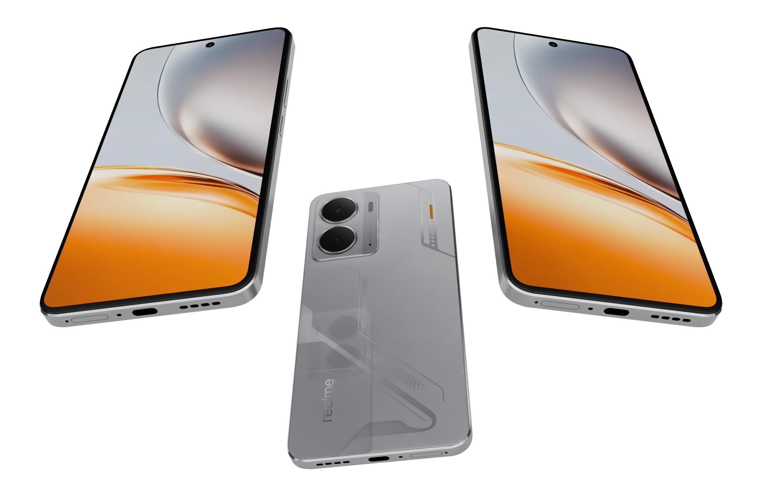 Realme Neo7x Titanium Gray Storm And Silver Wing Mecha 3D model_8