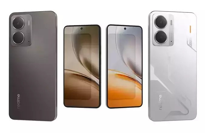 Realme Neo7x Titanium Gray Storm And Silver Wing Mecha