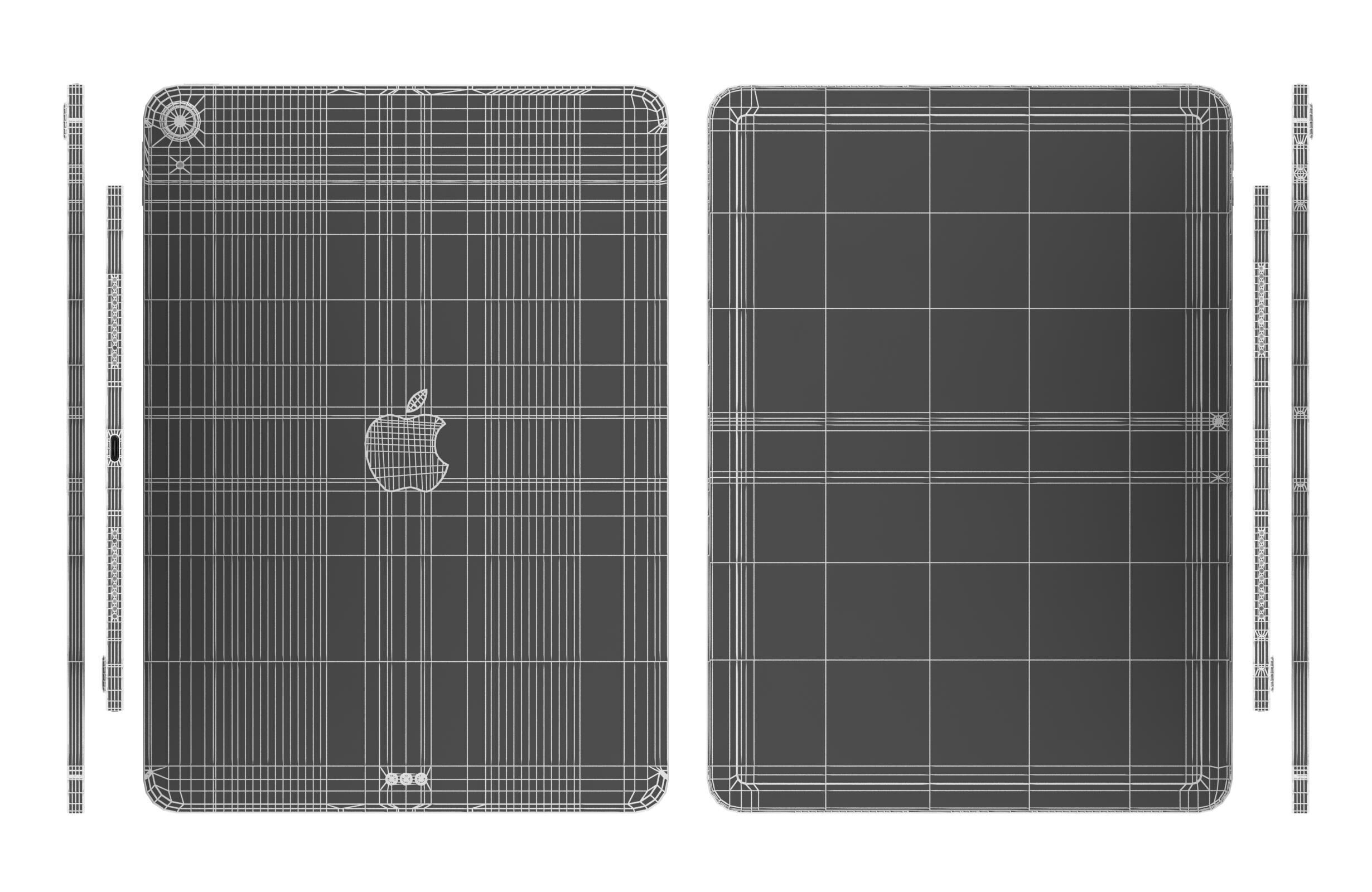 Apple iPad Air 11 2025 All Colors 3D model_20