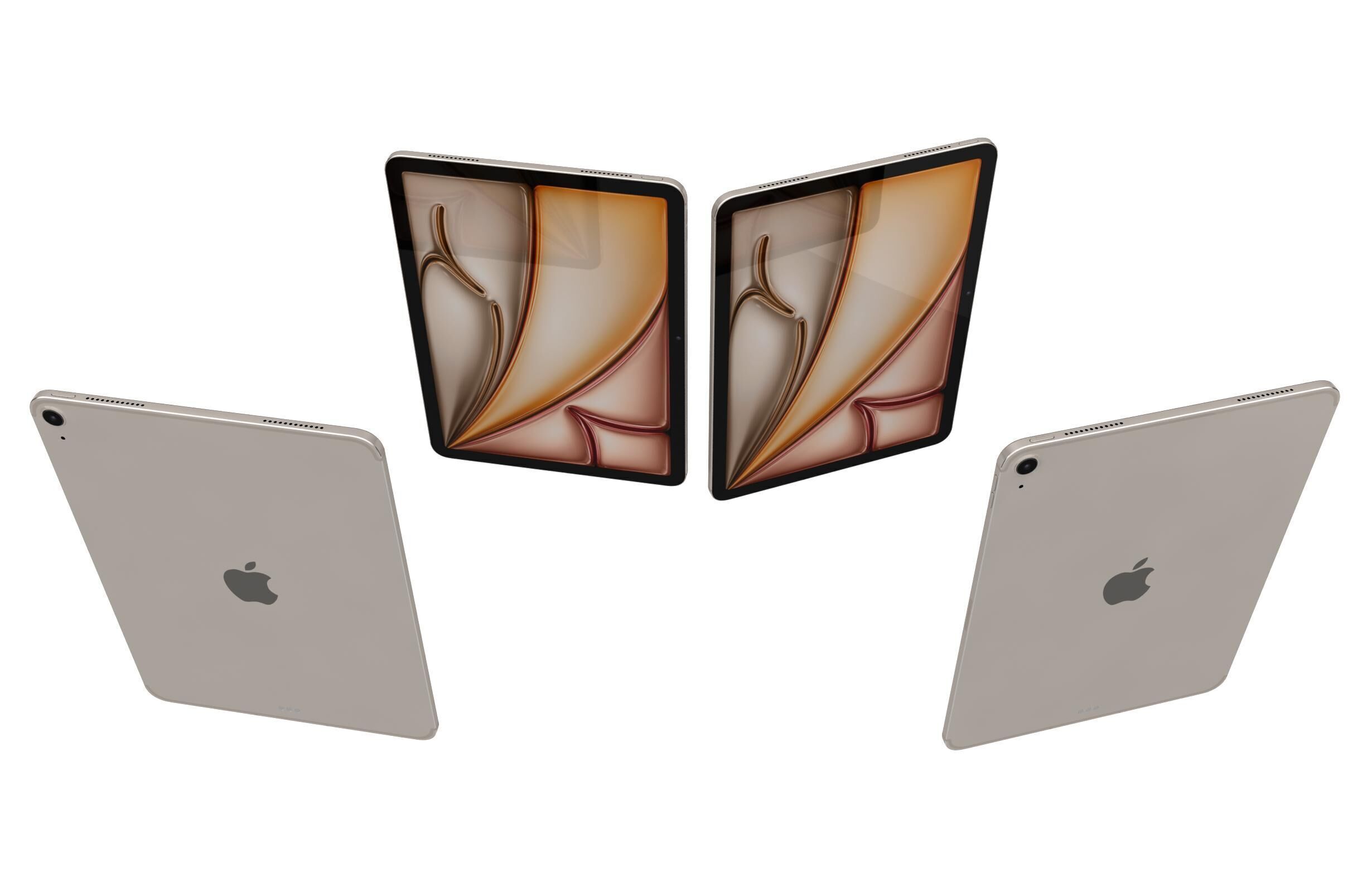 Apple iPad Air 11 2025 All Colors 3D model_5