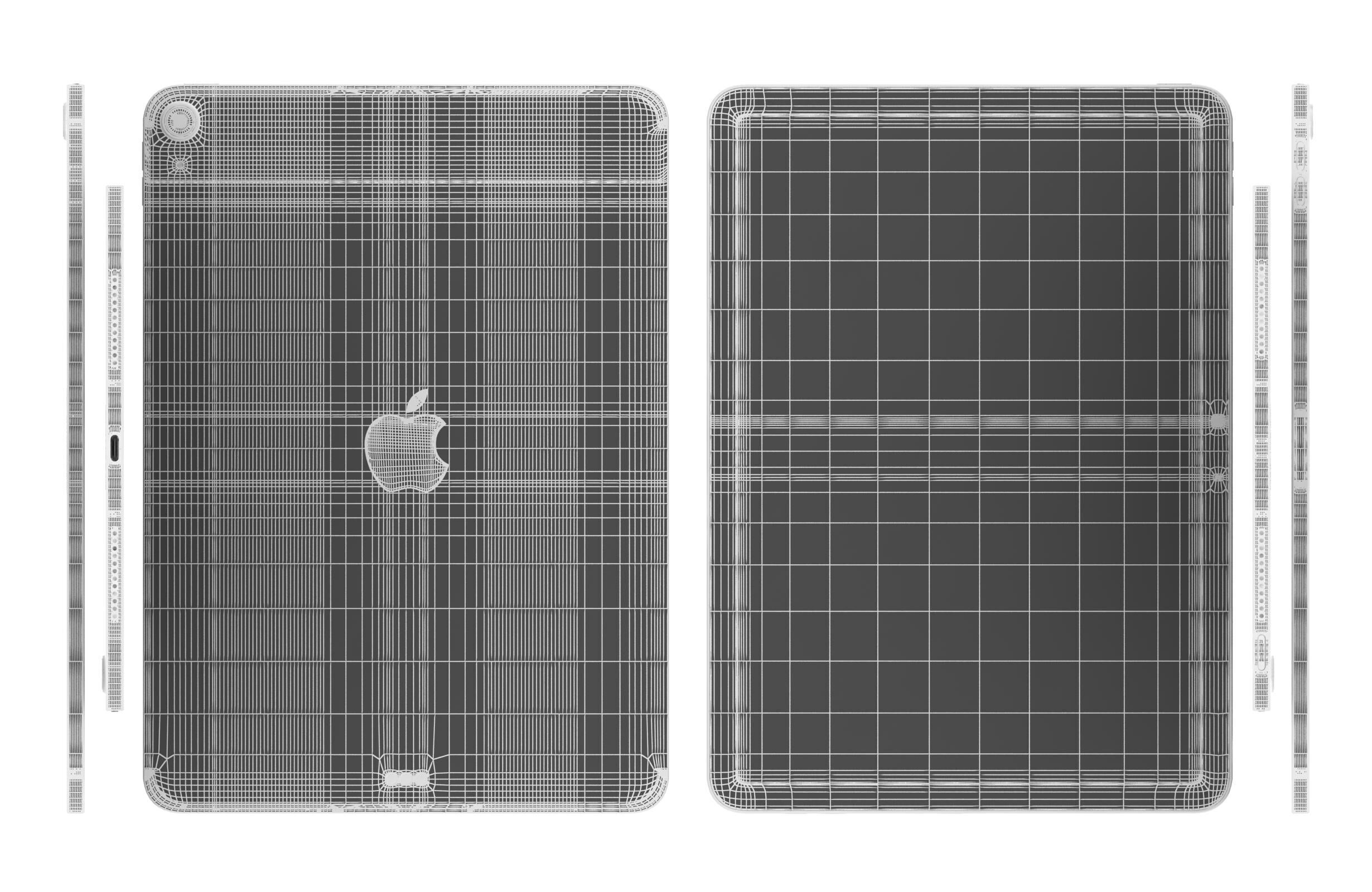 Apple iPad Air 11 2025 All Colors 3D model_21