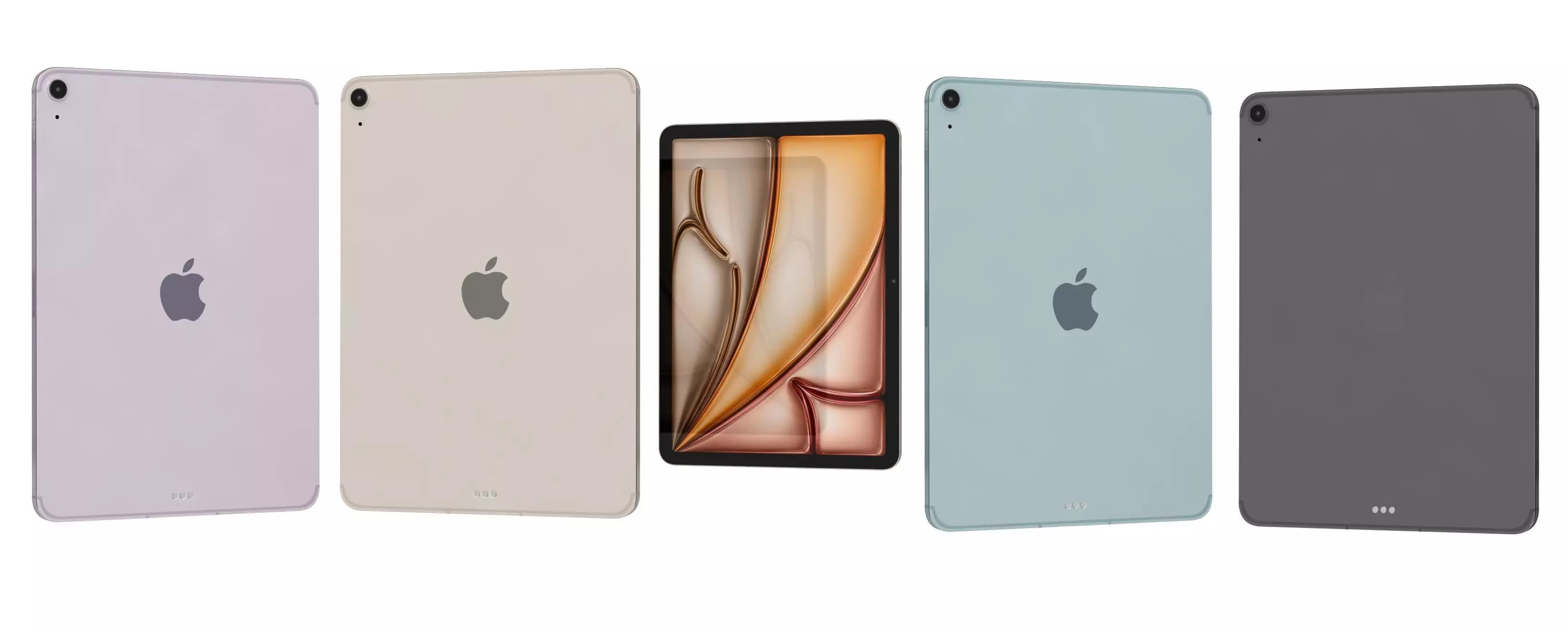 Apple iPad Air 11 2025 All Colors 3D model_0