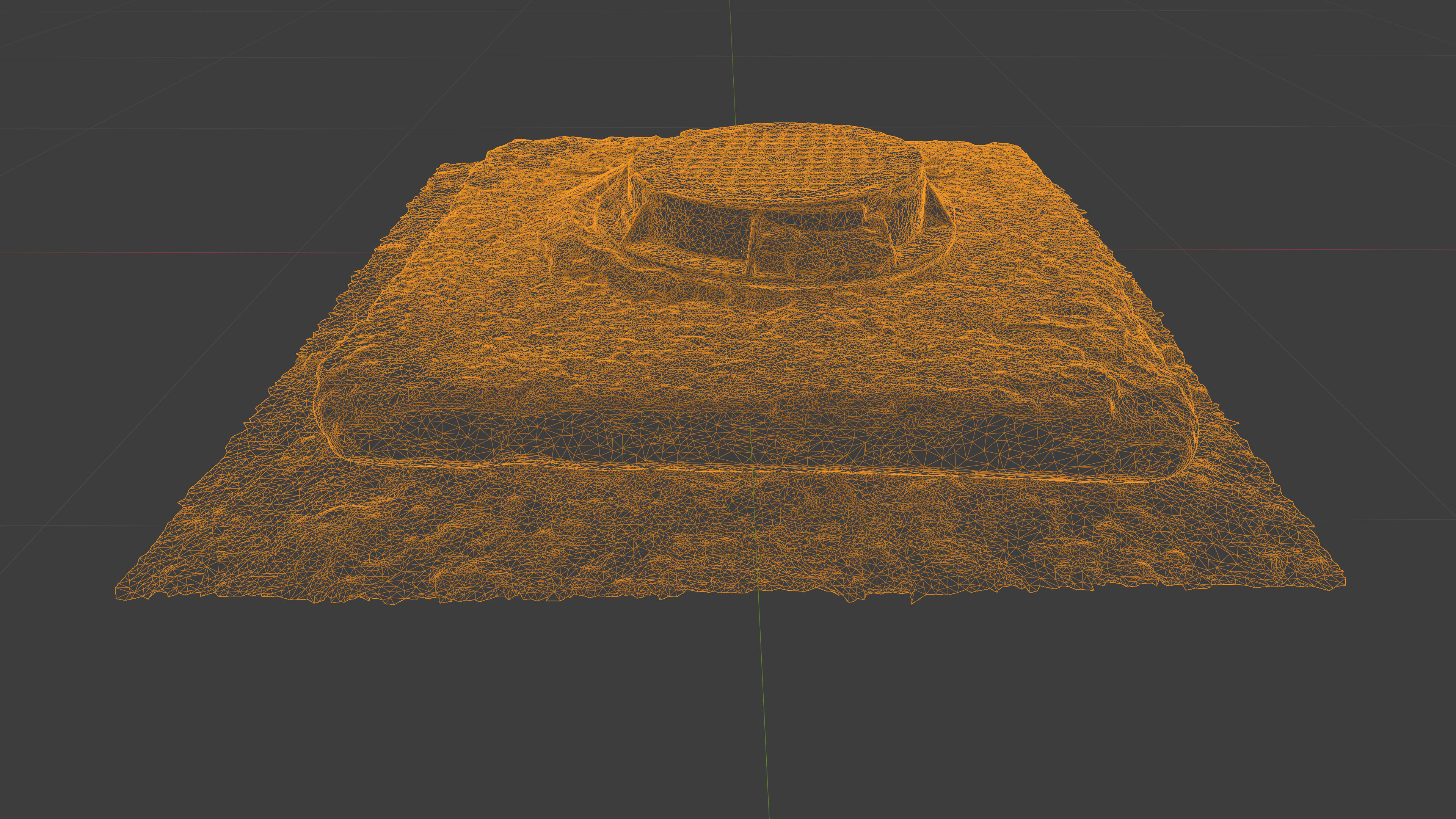 Photorealistic 3D scan of manhole Hatch cover Sewer Manhole Low-poly 3D model_32