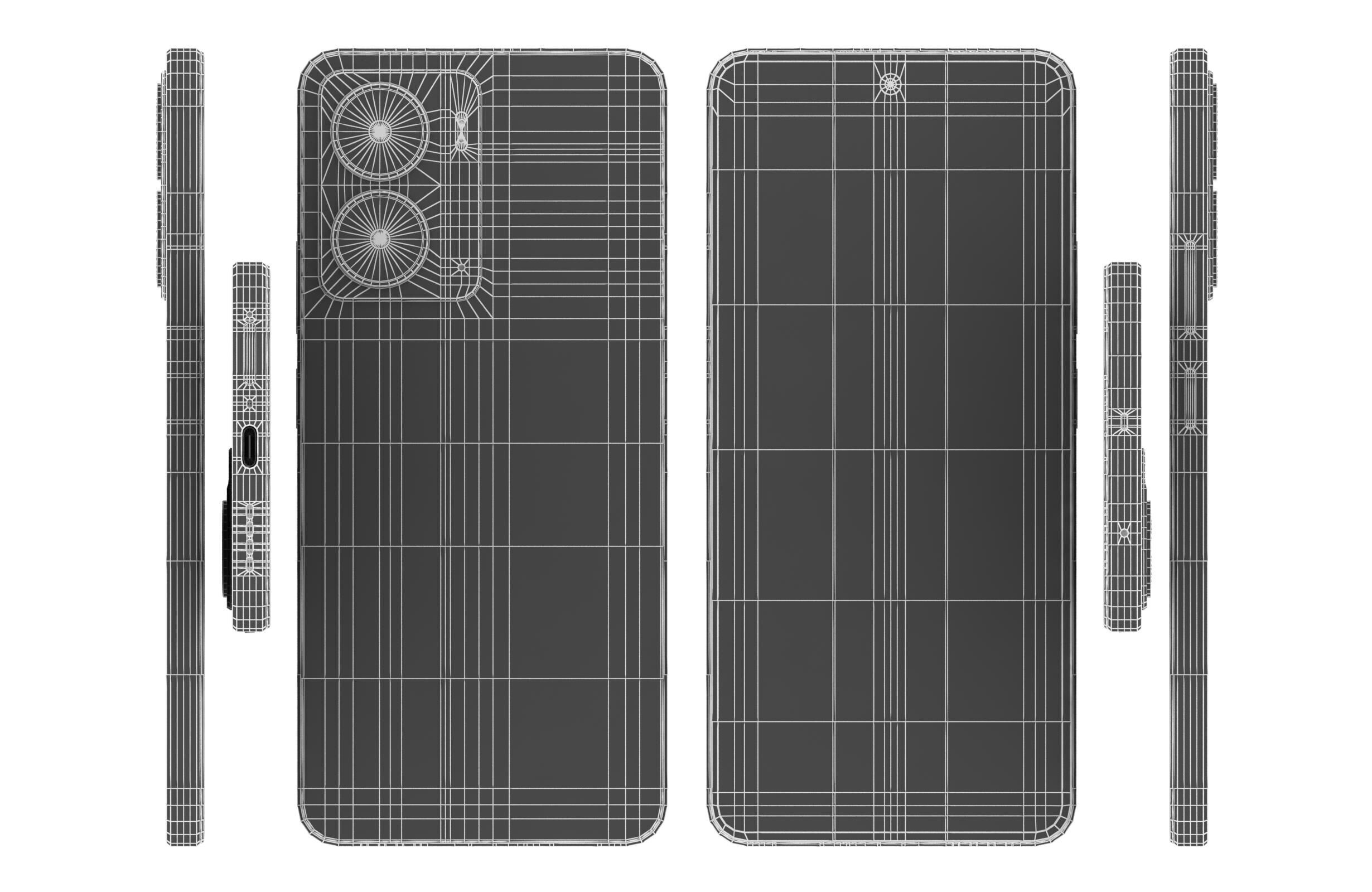 Realme P3 5G Comet Grey 3D model_16