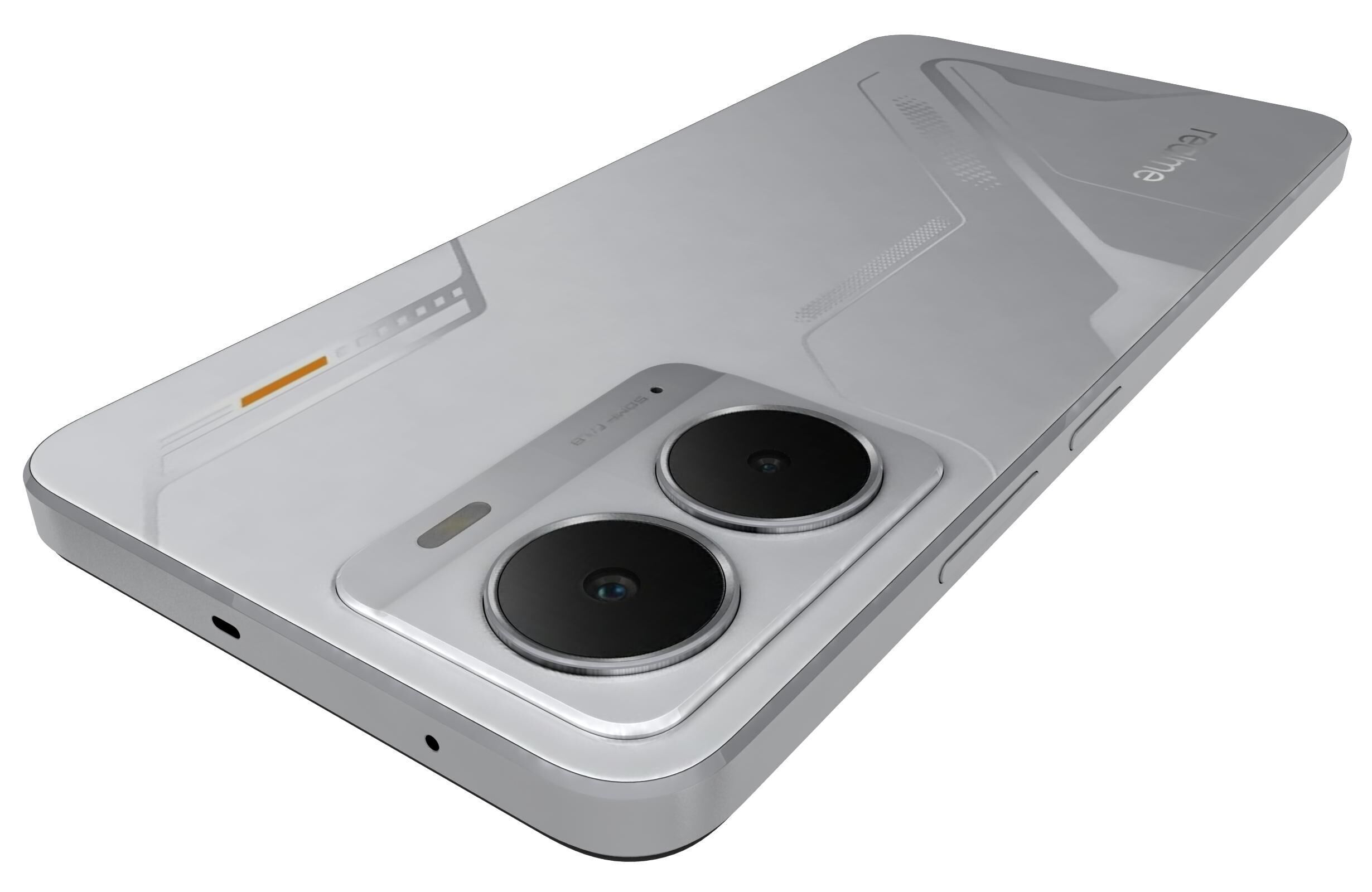 Realme P3 5G Space Silver 3D model_9