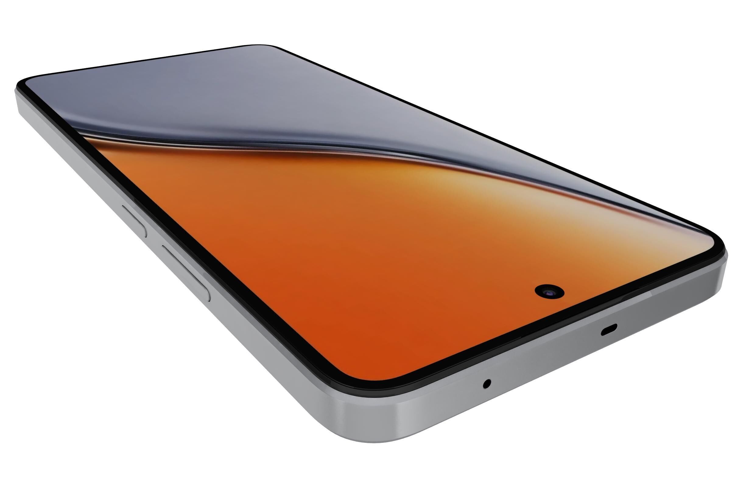 Realme P3 5G Space Silver 3D model_14