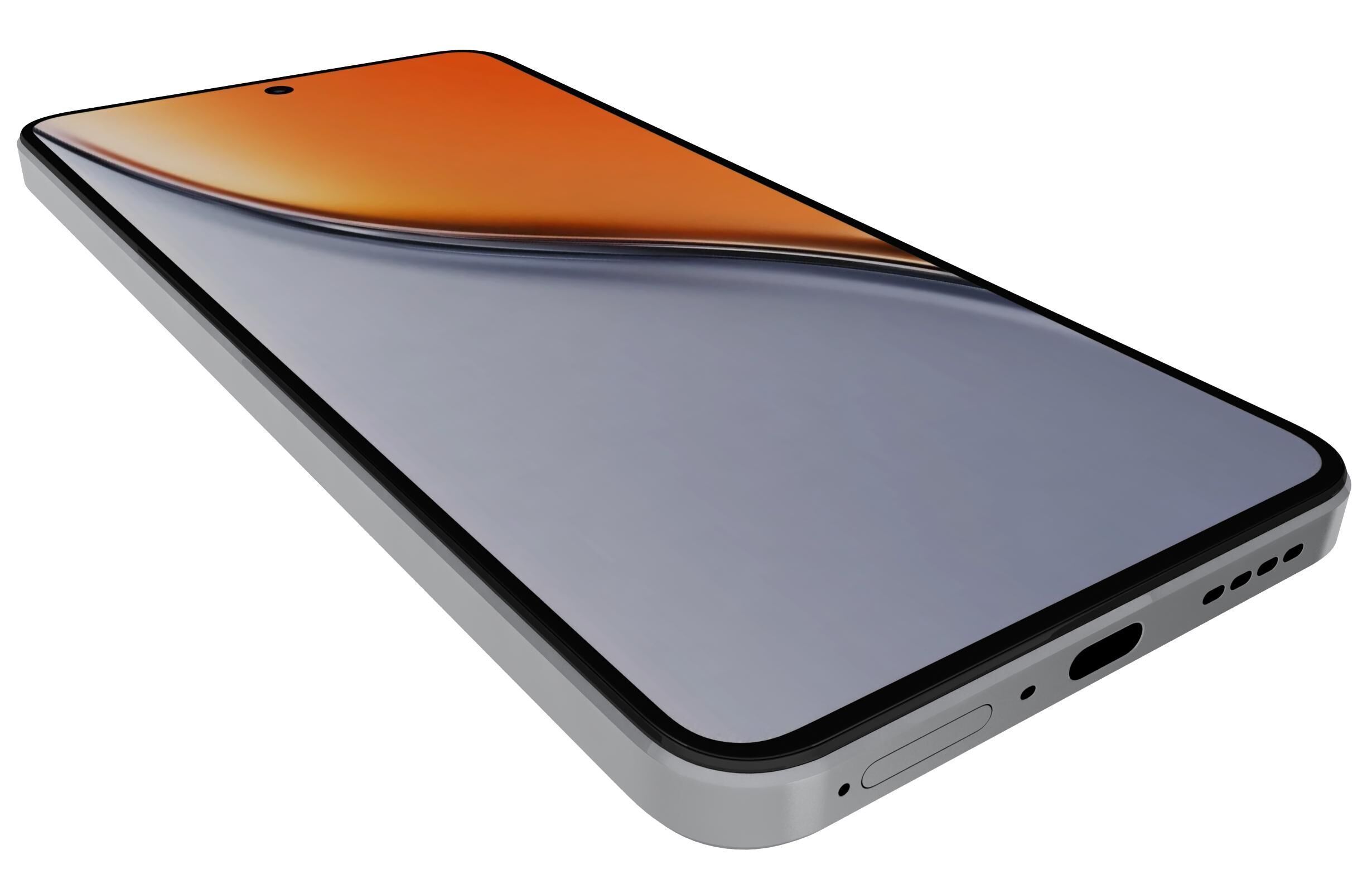 Realme P3 5G Space Silver 3D model_8