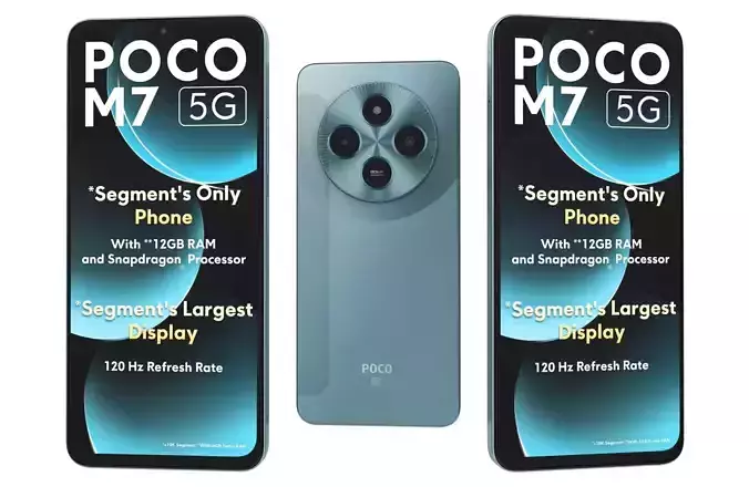 Xiaomi Poco M7 Ocean Blue 3D model