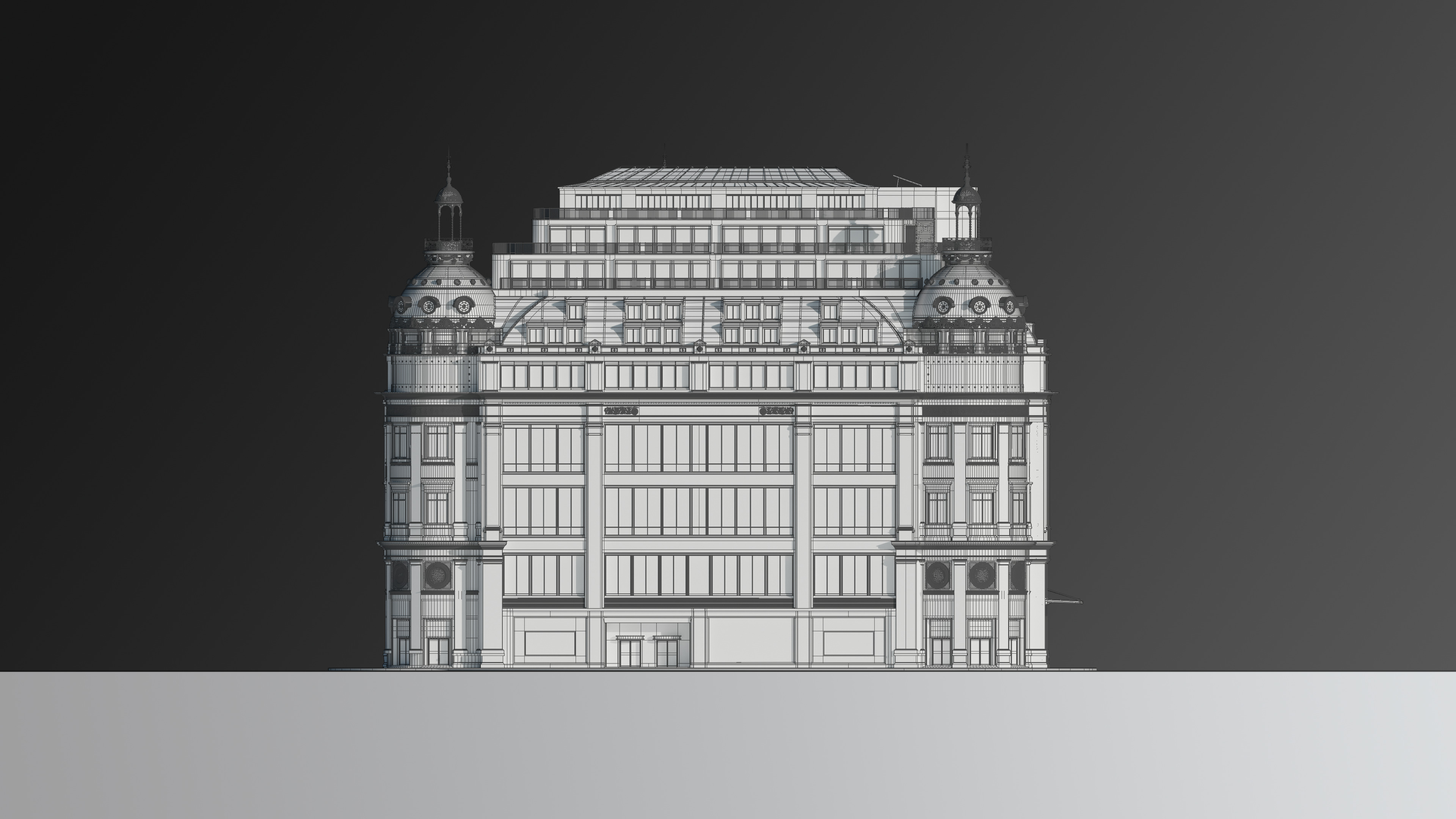 Grand Arcade Printemps Shopping center 3D model_23