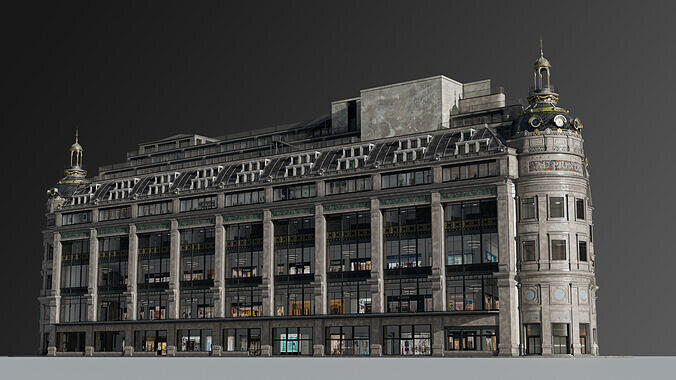 Grand Arcade Printemps Shopping center 3D model 5