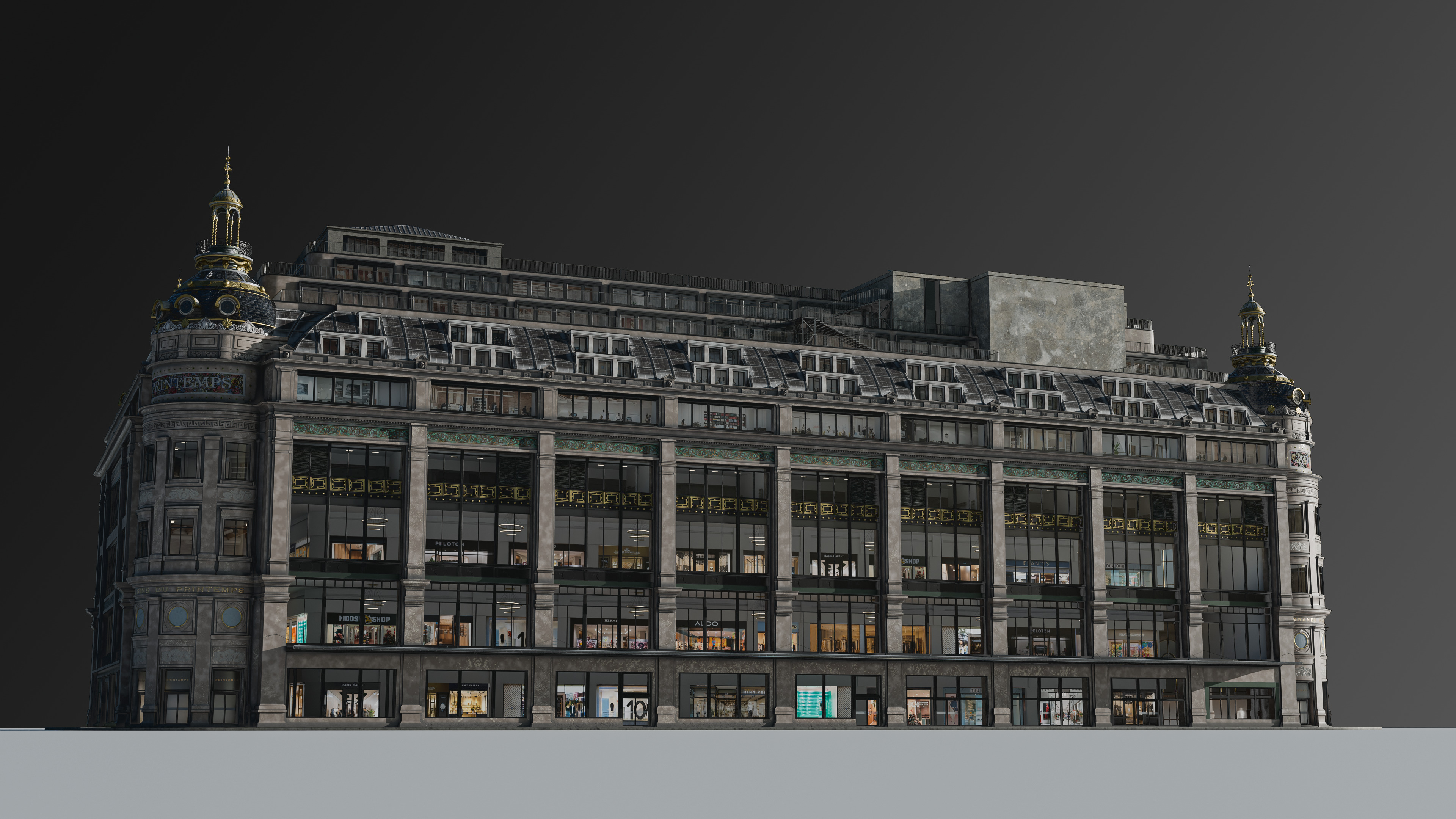 Grand Arcade Printemps Shopping center 3D model_8