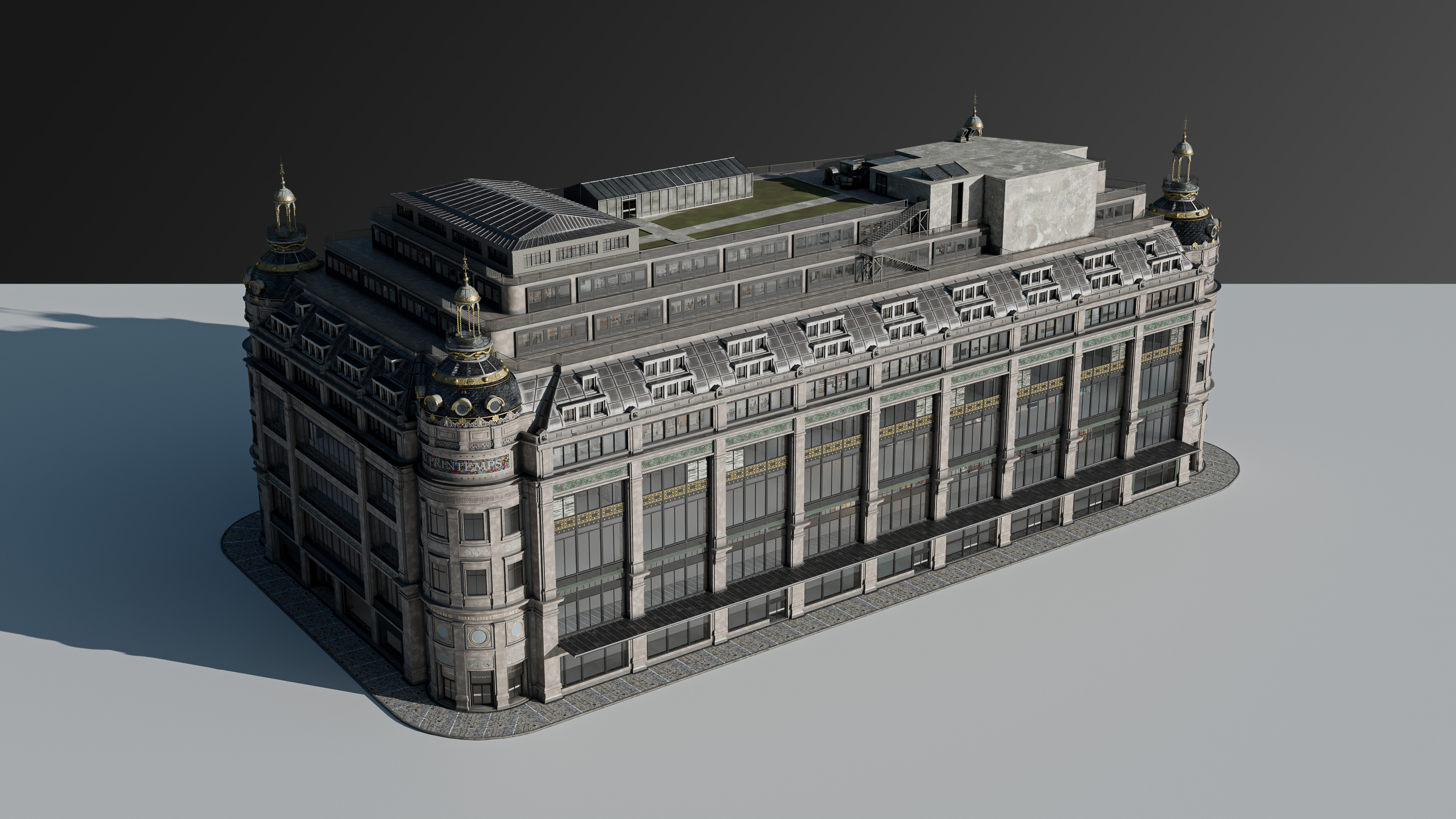 Grand Arcade Printemps Shopping center 3D model_12