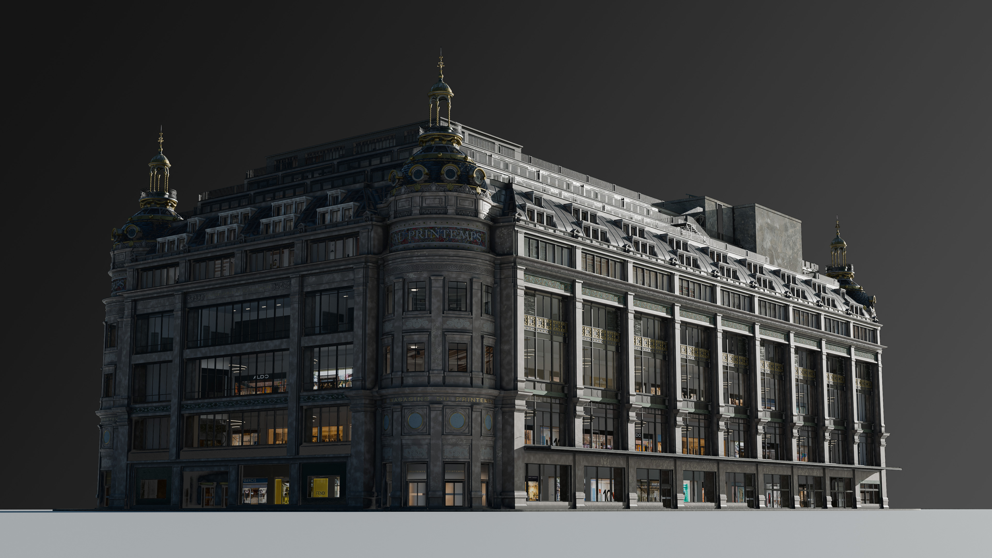 Grand Arcade Printemps Shopping center 3D model_10