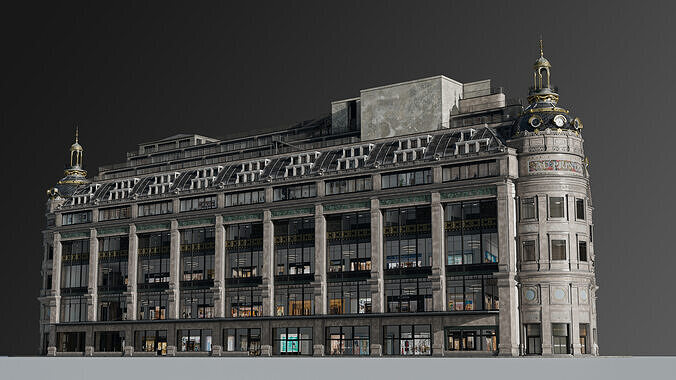 Grand Arcade Printemps Shopping center 3D model 4