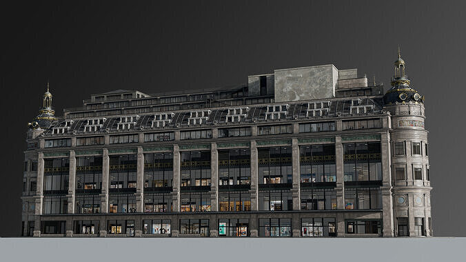 Grand Arcade Printemps Shopping center 3D model 6