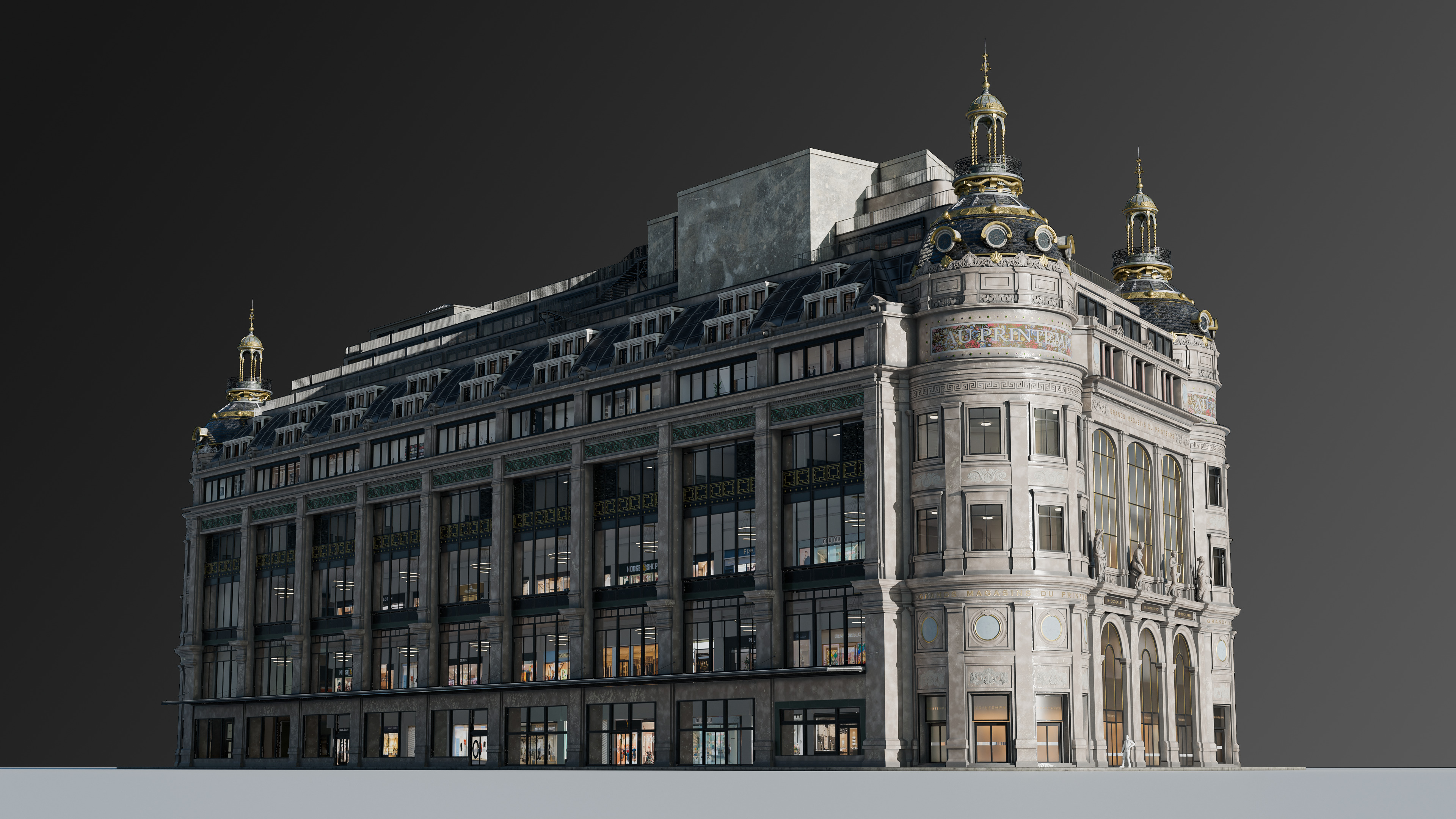 Grand Arcade Printemps Shopping center 3D model_2