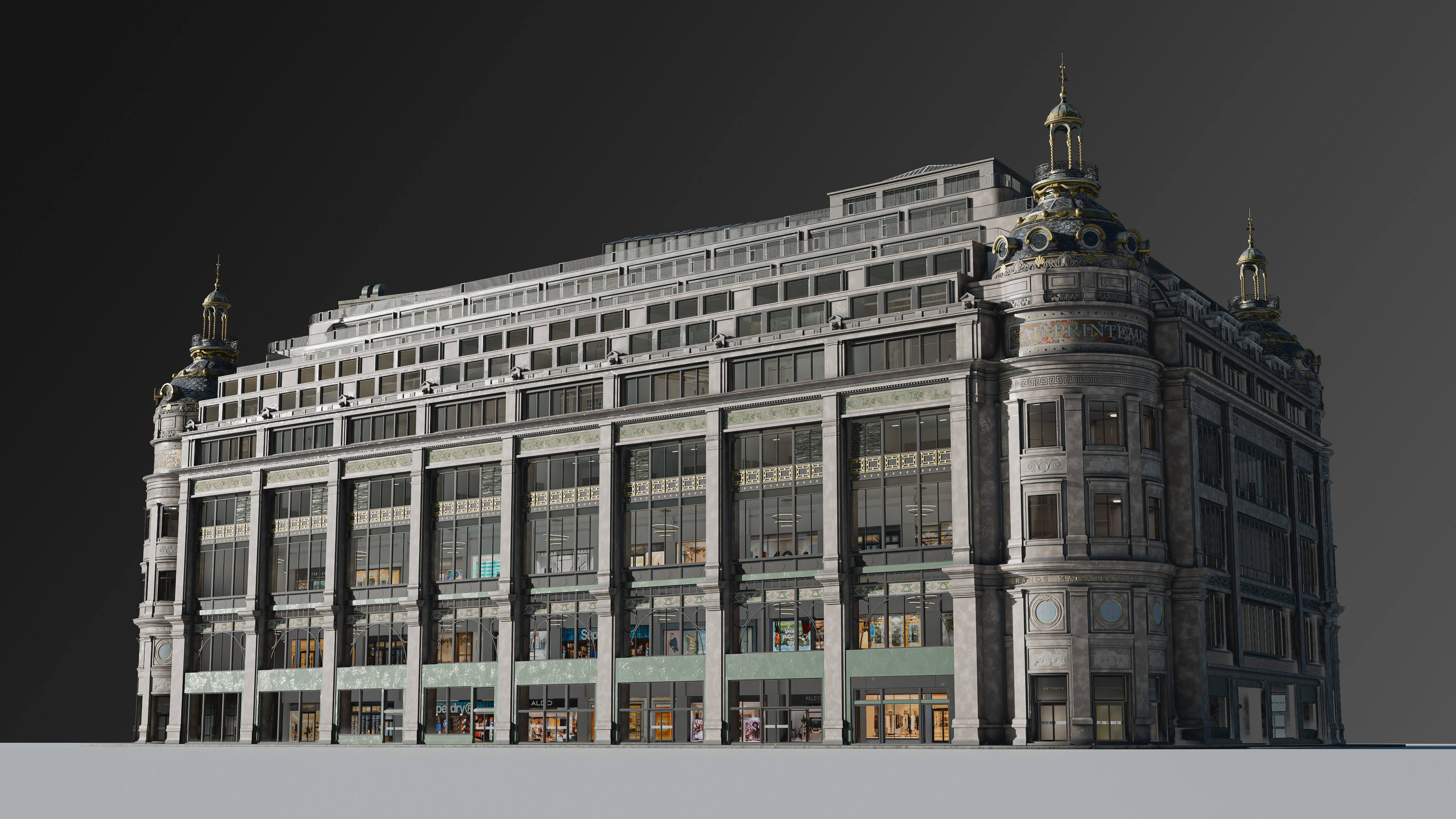 Grand Arcade Printemps Shopping center 3D model_15